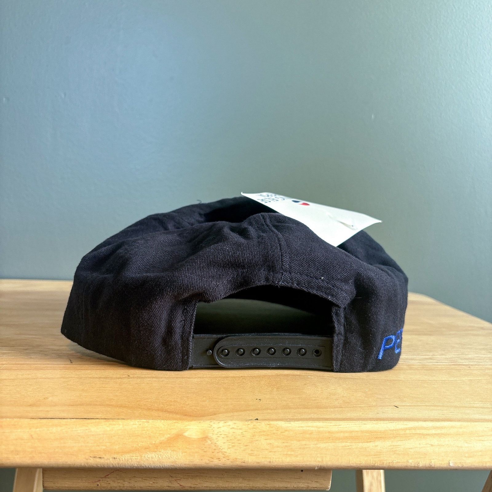 Pepsi Vintage Pepsi Soda 90s Black Logo Patch Snapback Hat NWT Size ONE SIZE - 6 Thumbnail