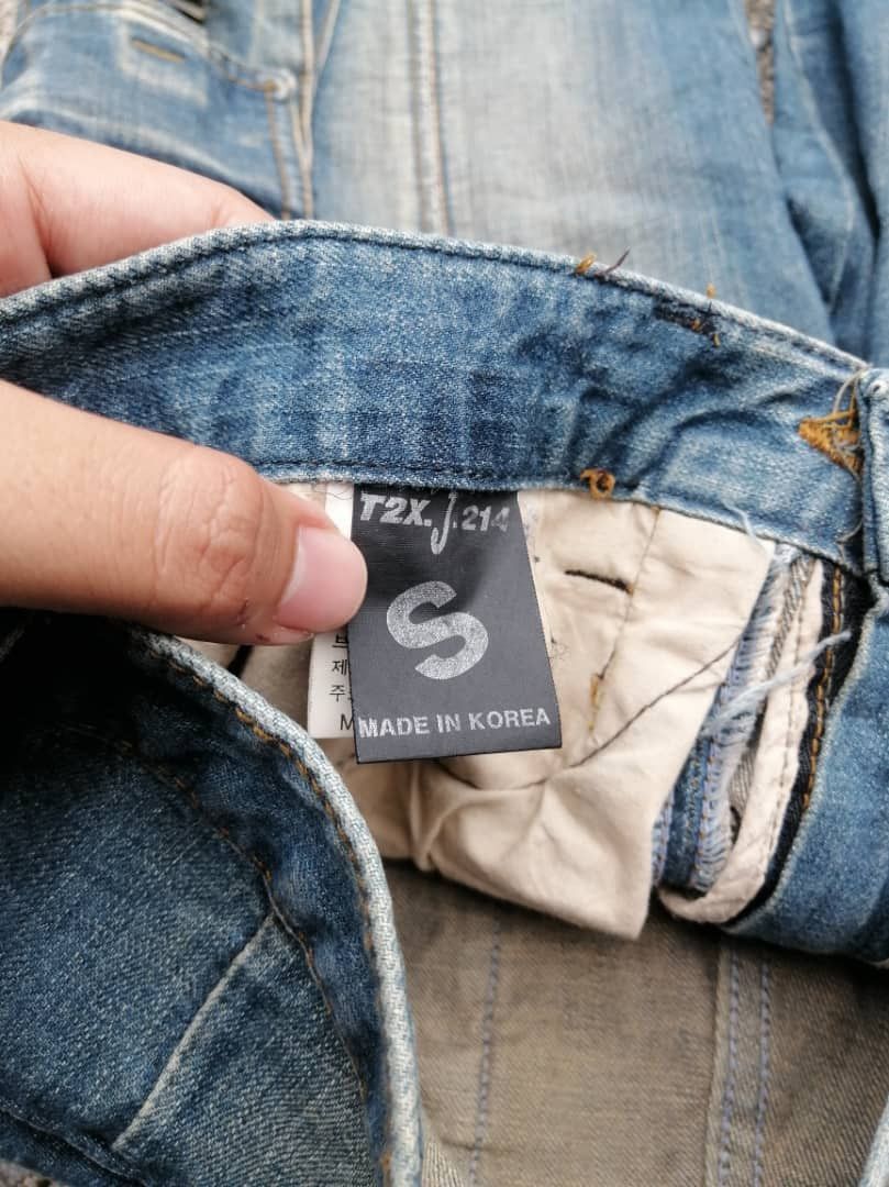 Japanese Brand T2X Cargo Denim Jeans Size US 28 / EU 44 - 7 Thumbnail