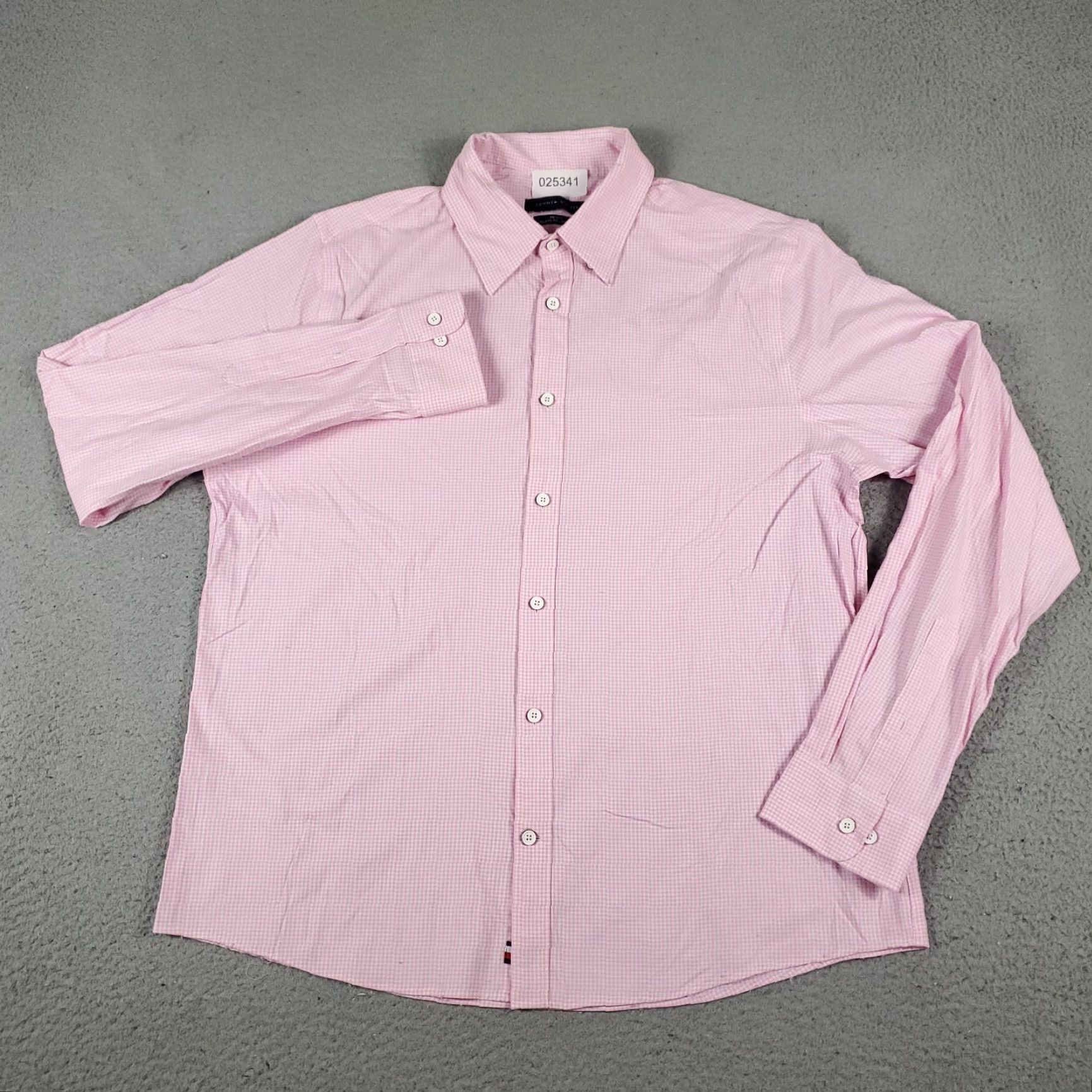 Tommy Hilfiger Tommy Hilfiger Pink Check Button-Up Shirt Men’s Large Long Sleeve Casual Preppy Size US L / EU 52-54 / 3 - 2 Thumbnail