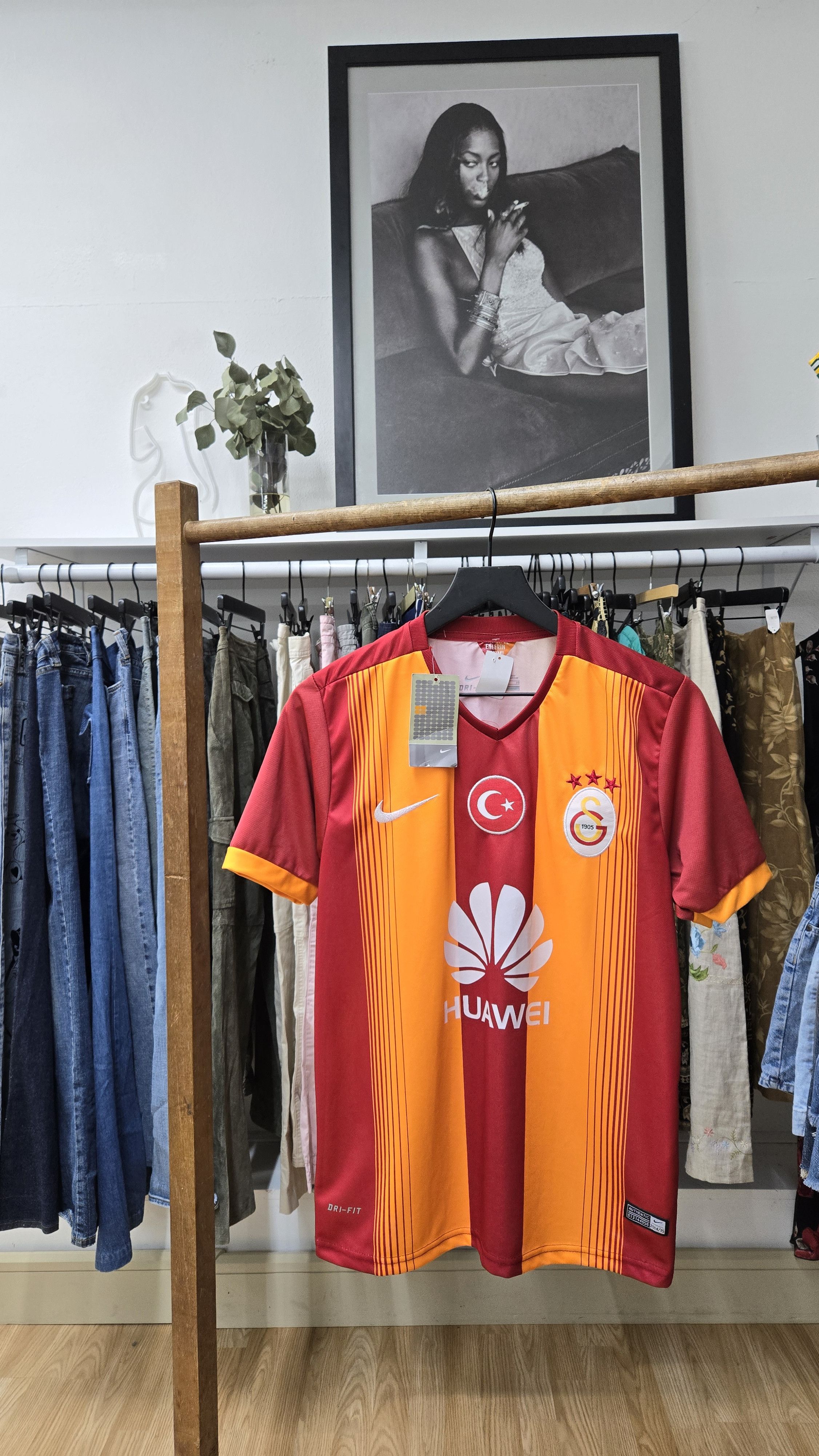 image of Nike Galatasaray Turkey Soccer Football Jersey in Orange/Red, Men's (Size XS)