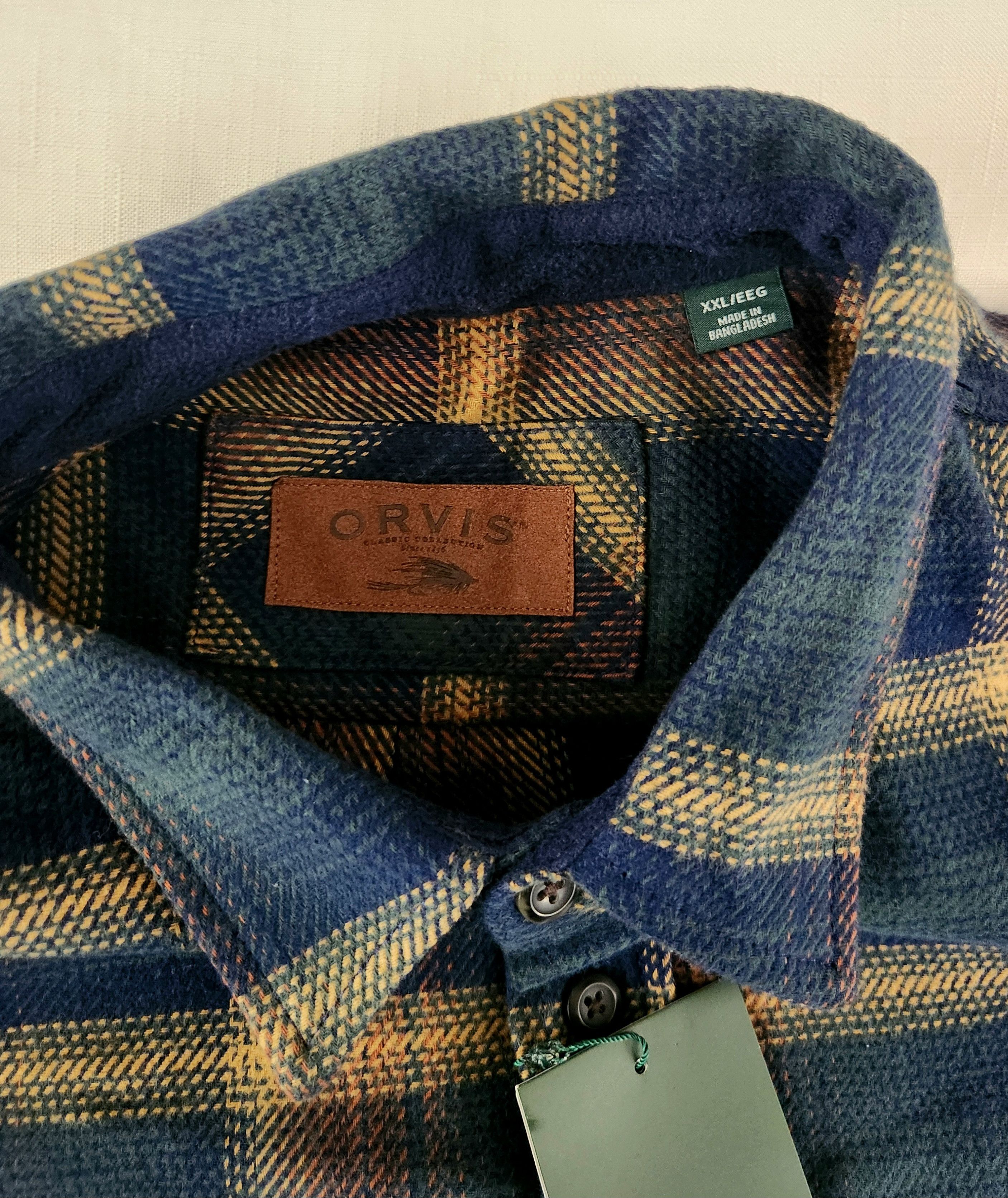 Designer × Orvis ORVIS XXL Plaid Heavyweight DOUBLE BRUSHED Flannel Men's Size US XXL / EU 58 / 5 - 6 Thumbnail