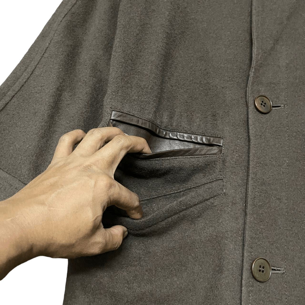 Christian Dior Monsieur Vintage Christian Dior Monsieur Wool Coat Leather Collar Size US M / EU 48-50 / 2 - 5 Thumbnail