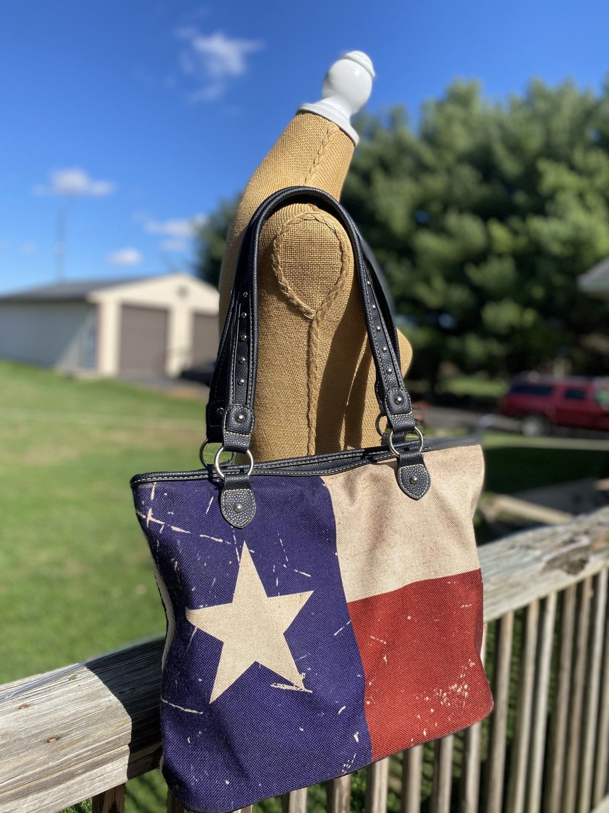 Other Montana West USA Texas Flag Canvas Large Tote Bag Size ONE SIZE - 3 Thumbnail