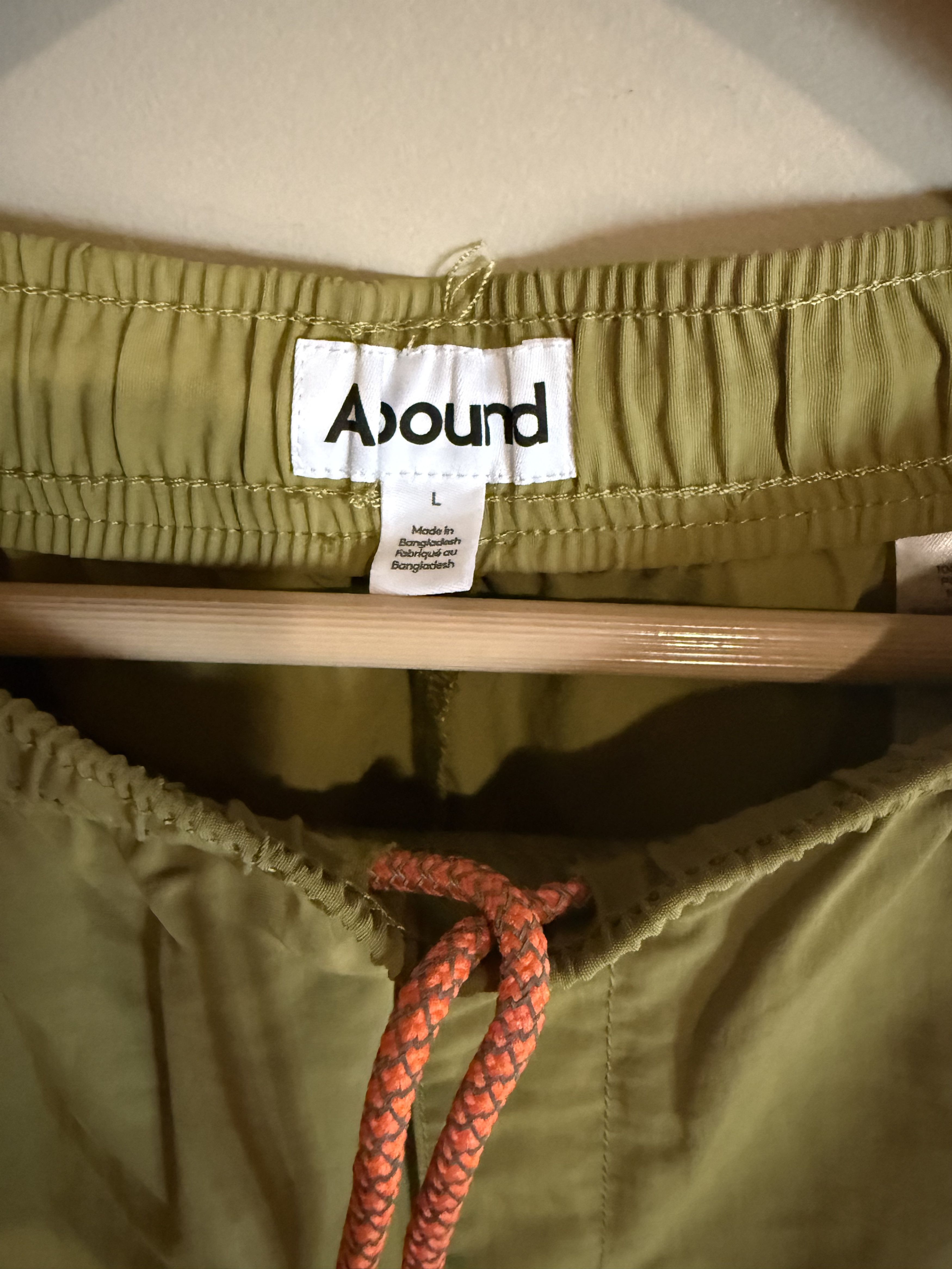 Other Abound Acid Green Drawstring Hiking Shorts, Men's Large Size US 35 - 2 Thumbnail