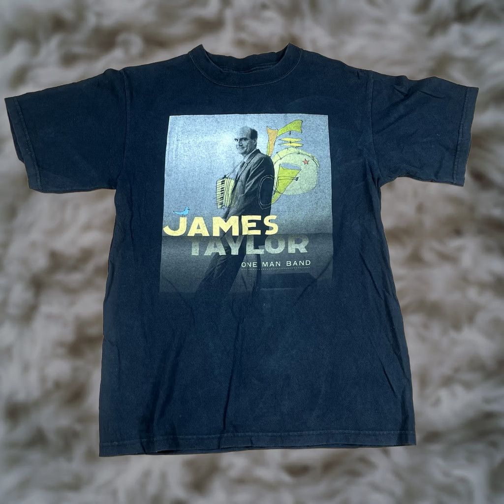 Anvil Anvil T-Shirt Mens S Small Graphics James Taylor One Man Band 2006 CrewNeck Black Size US S / EU 44-46 / 1 - 1 Thumbnail
