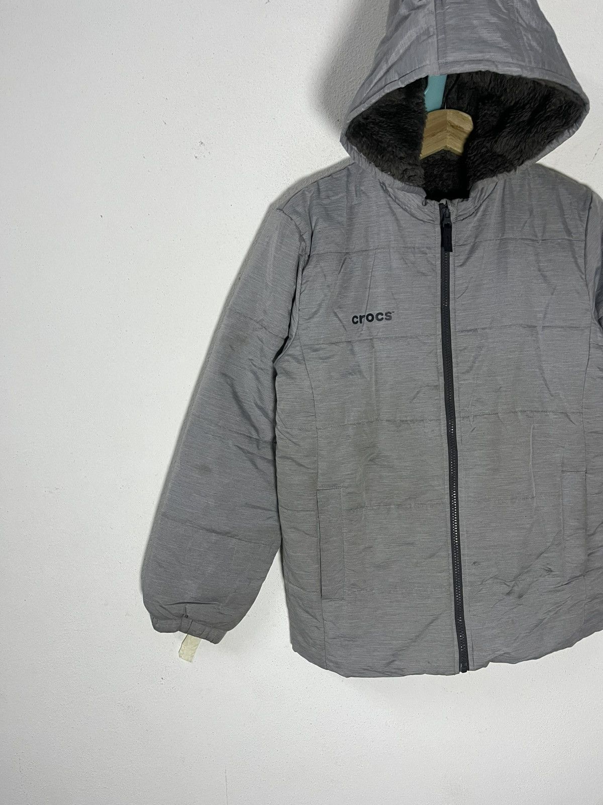 Crocs Vintage CROCS Hooded Puffer Jacket Size US M / EU 48-50 / 2 - 2 Thumbnail