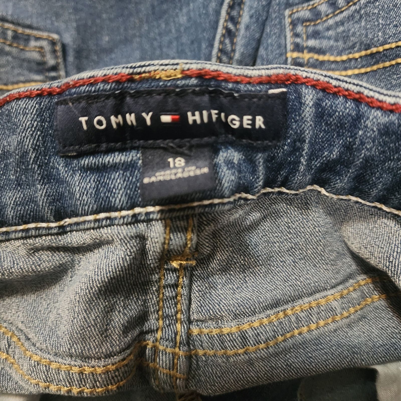 Tommy Hilfiger Tommy Hilfiger Y2K VTG denim shorts patches Size 18 2316 Size US 28 / EU 44 - 7 Thumbnail