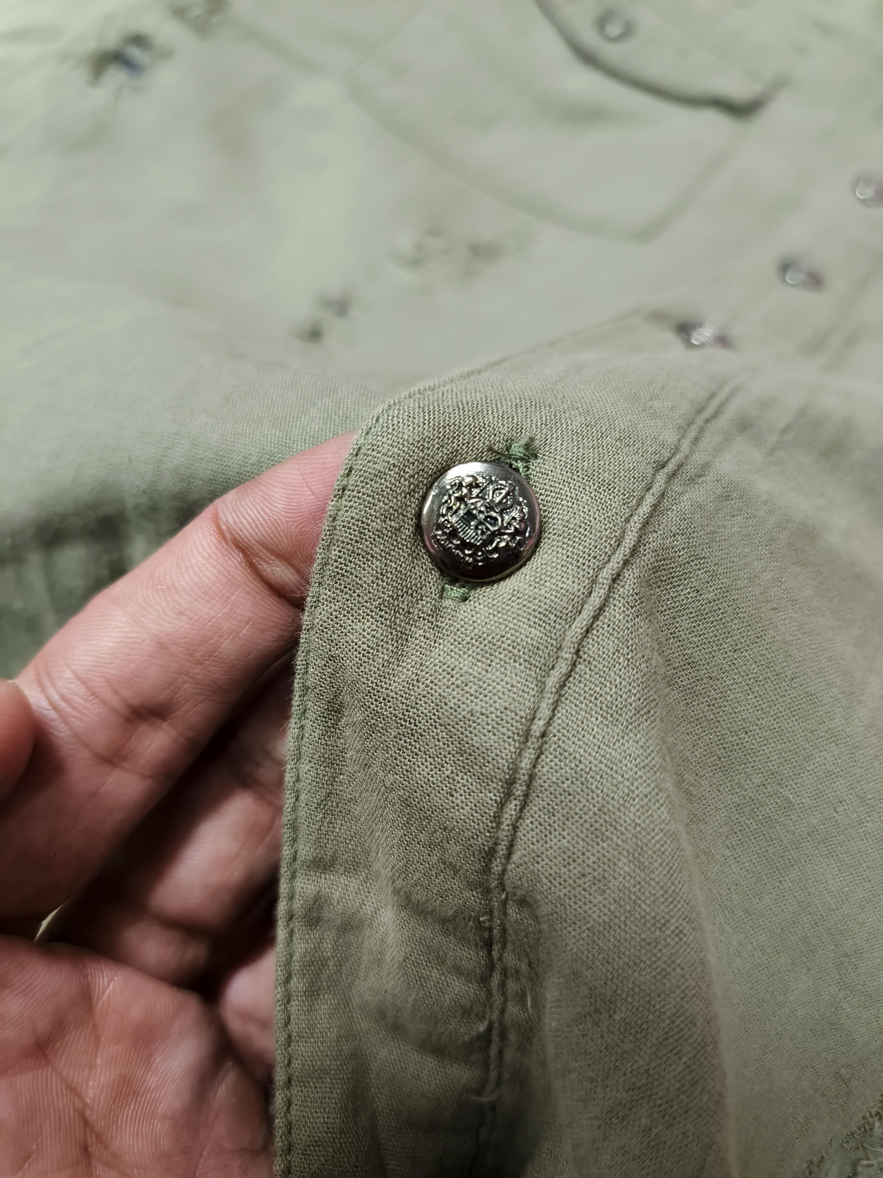 If Six Was Nine THREE STONES THROW DISTRESSED SHIRT BUTTON UP Size US L / EU 52-54 / 3 - 6 Thumbnail