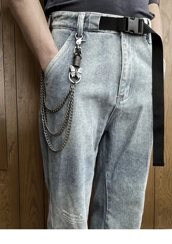 VIBE Punk Waist Pants Chain Wallet Chain Skull Keychain Size ONE SIZE - 7 Thumbnail