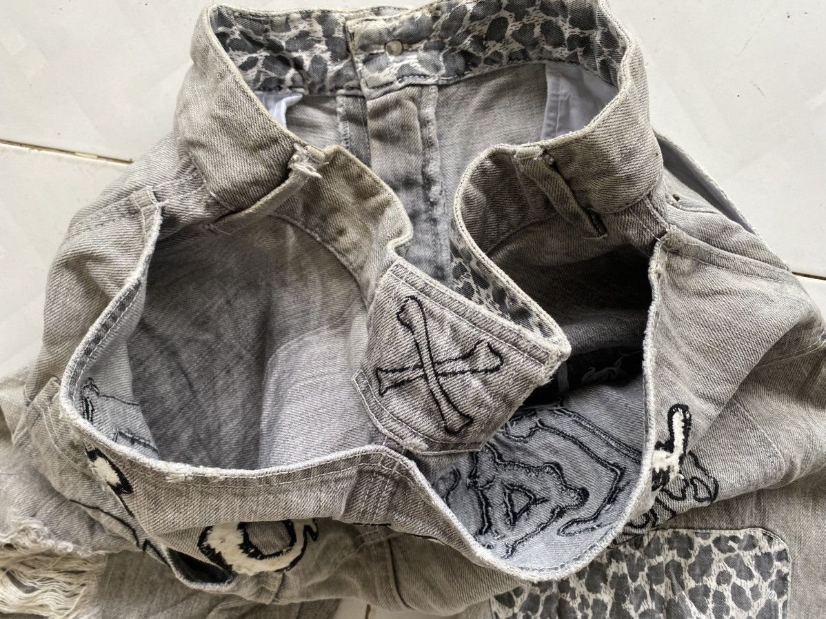 Japanese Brand Candy Stripper Patchwork Distressed Dope Jeans Size US 30 / EU 46 - 7 Thumbnail