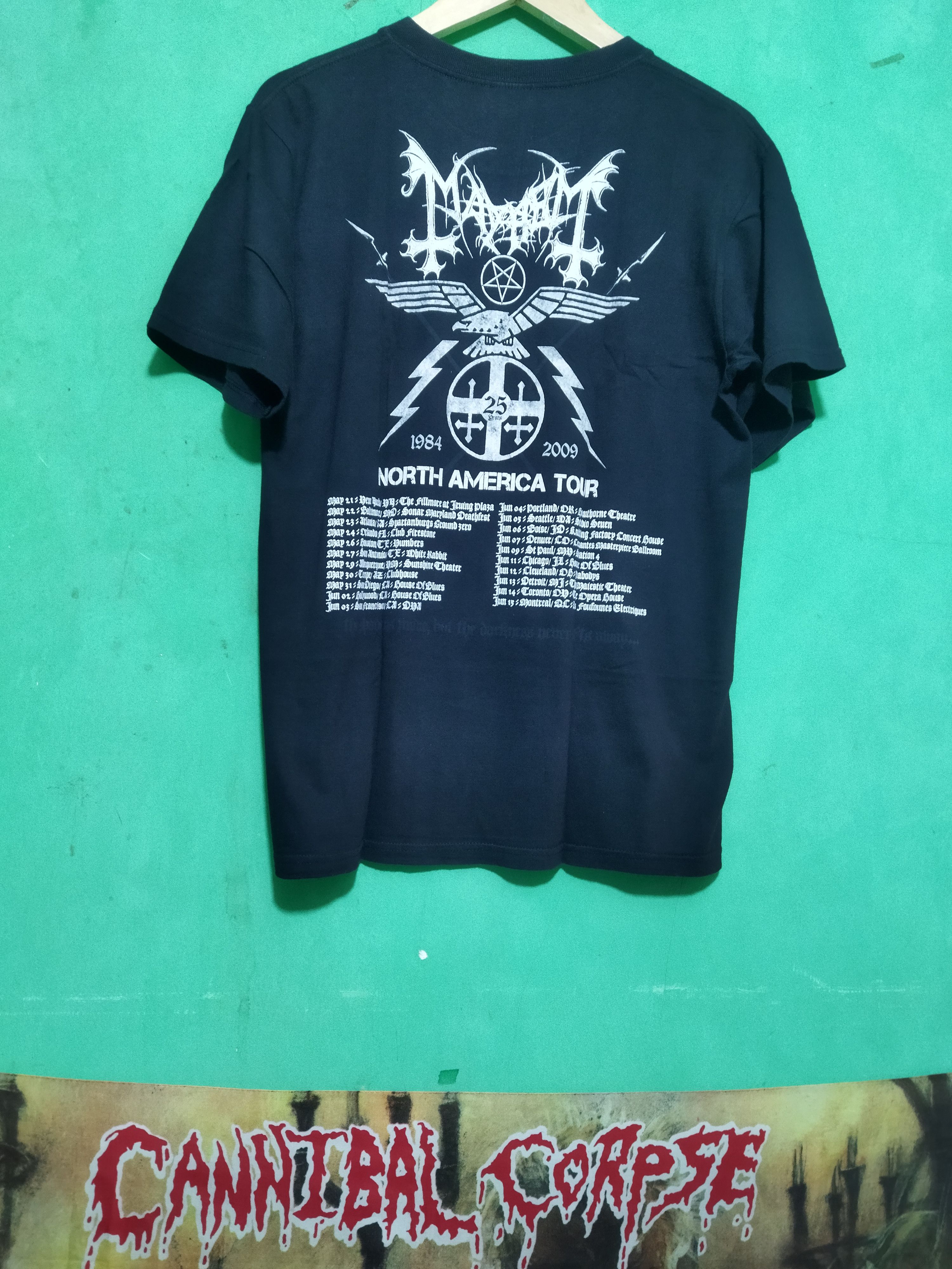 Band Tees MAYHEM North America tour 2009 Size US M / EU 48-50 / 2 - 3 Thumbnail