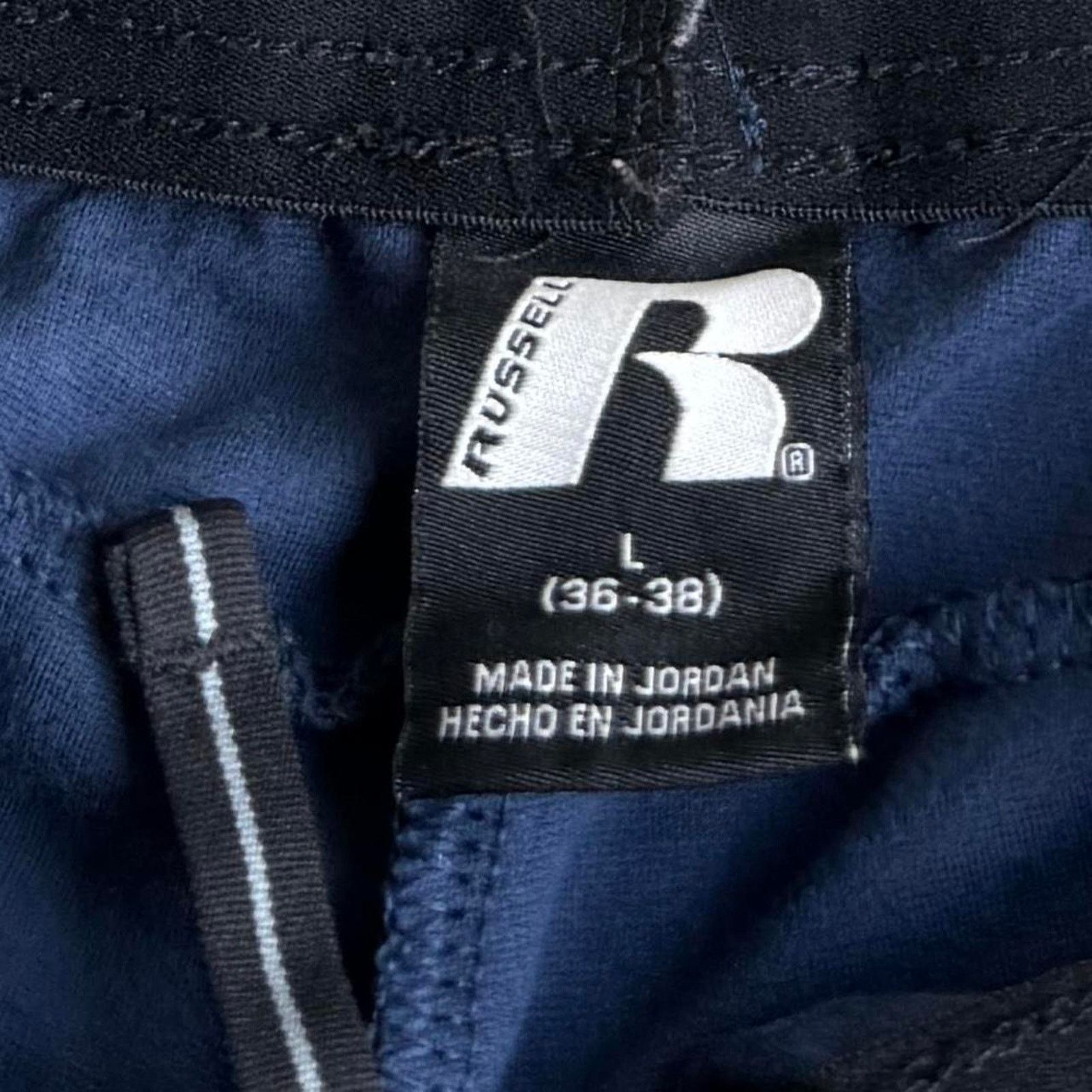 Russell Athletic × Vintage Vintage Y2K Russell Athletic Navy Blue Essential Sweatpants Size US 34 / EU 50 - 4 Thumbnail