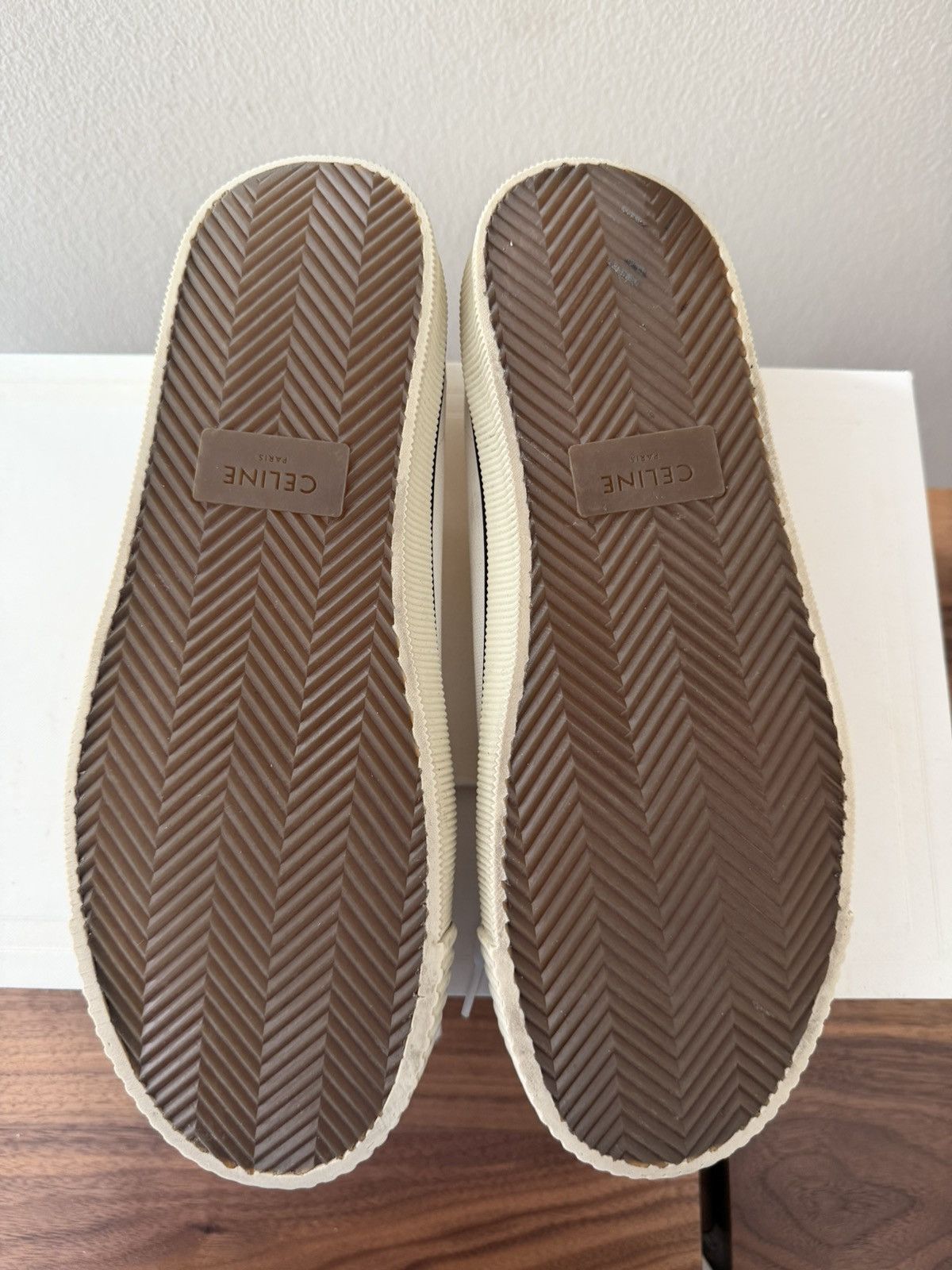 Celine CELINE - WHITE LOW SNEAKERS - HEDI SLIMANE Size US 8 / EU 41 - 7 Thumbnail