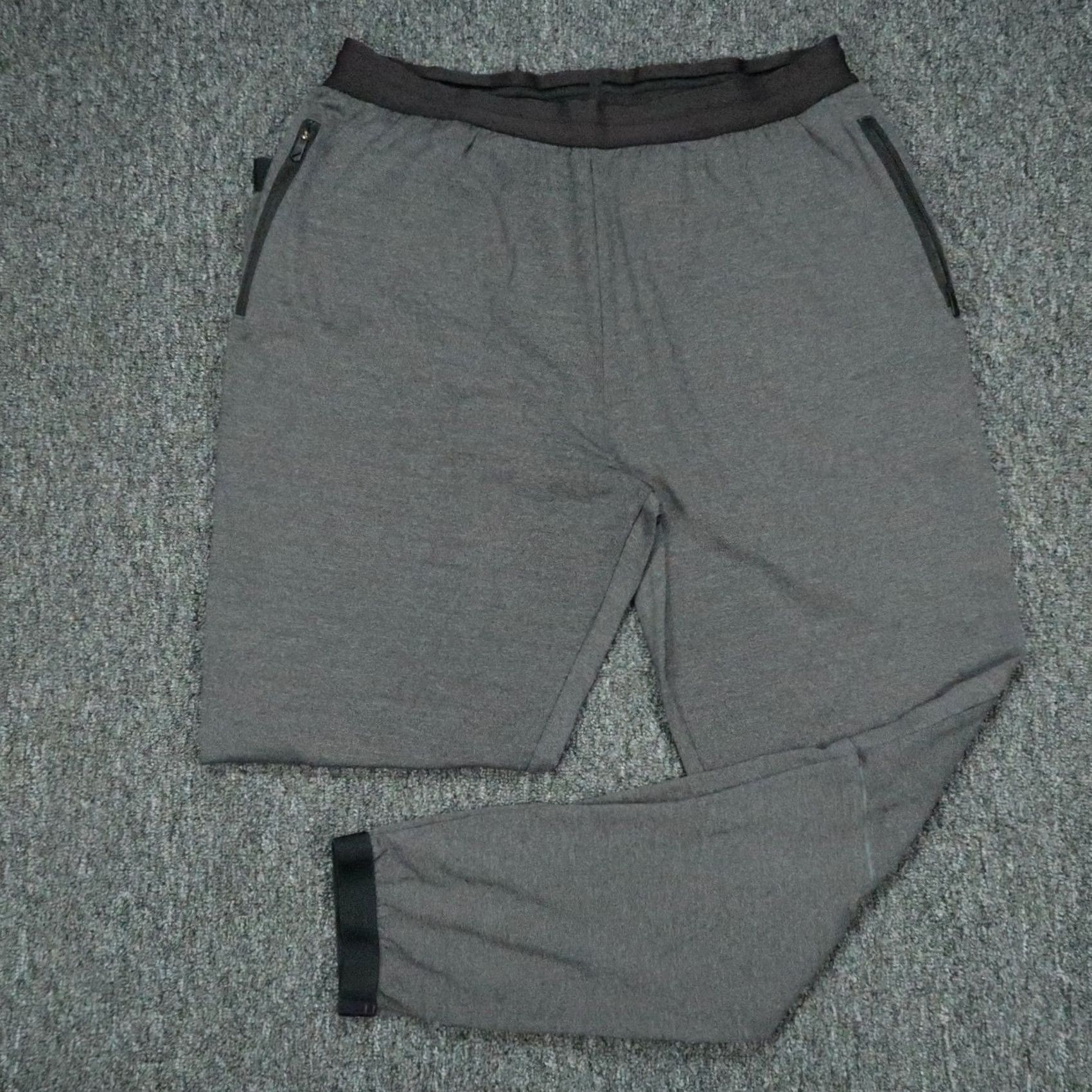 Vintage Hill City Pants Mens Large Gray Jogger Athletic Zip Pocket Stretch TAPERED Size US 33 - 2 Thumbnail
