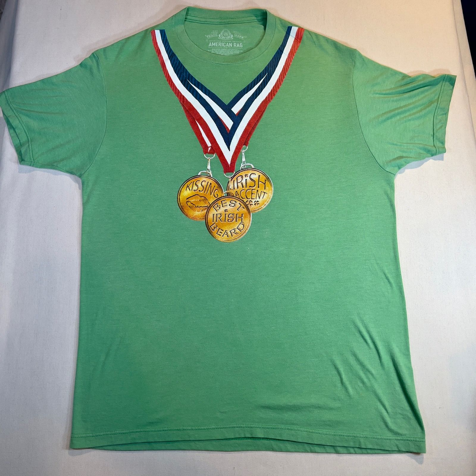 American Rag American Rag CIE Kelly Green Irish T-Shirt Unisex Size US M / EU 48-50 / 2 - 2 Thumbnail