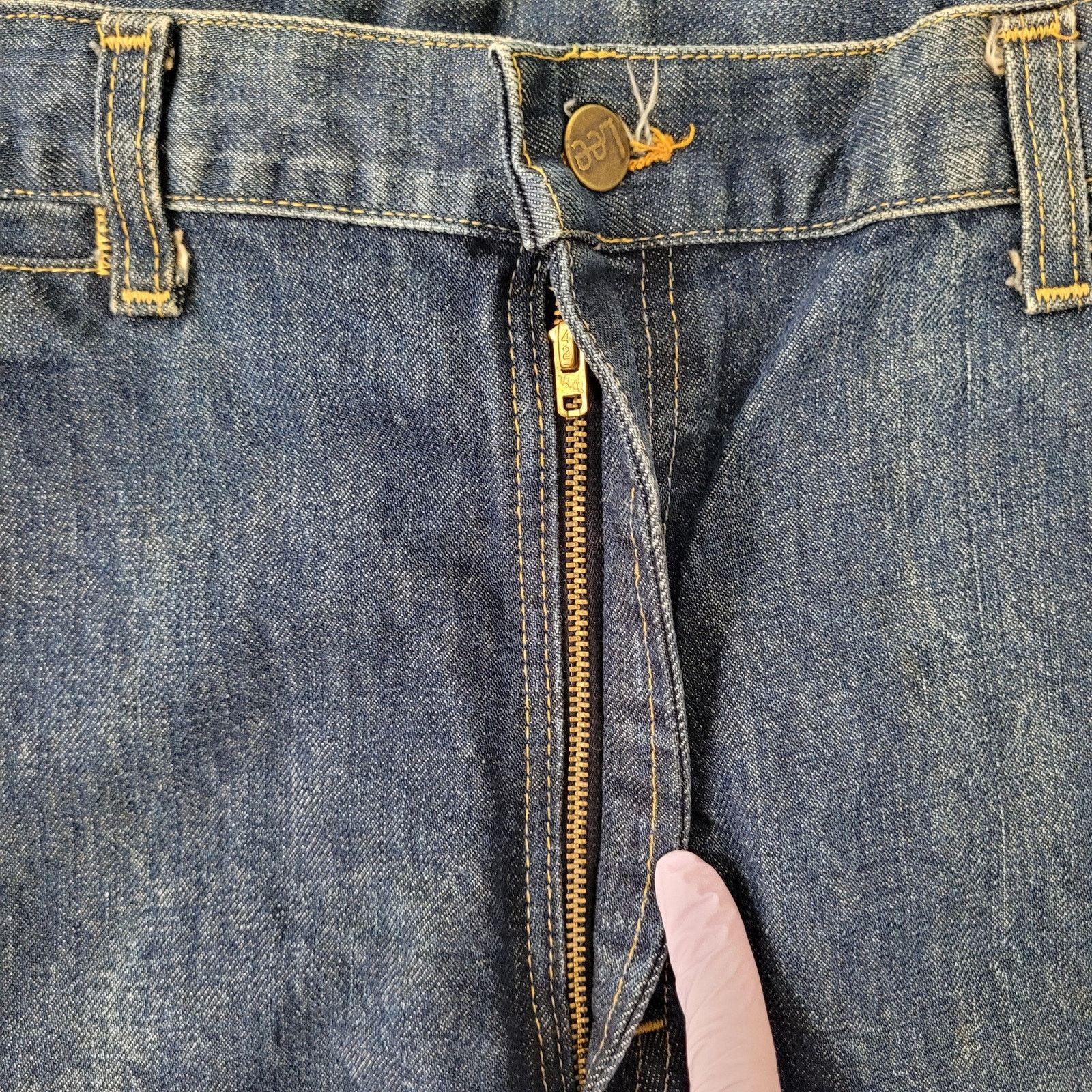 Lee Vintage 60s LEE Bootcut Jeans 36x34 Creased TALON Dark-Wash Size US 36 / EU 52 - 18 Thumbnail