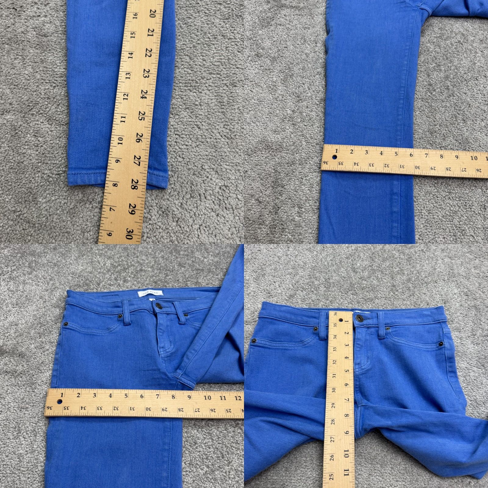 Denime Lila Ryan Jeans Womens Skinny Denim 25 28x28 Blue Mid Rise Stretch City Streetwear Vintage No (Updated) Size 42" / US 20 - 9 Thumbnail