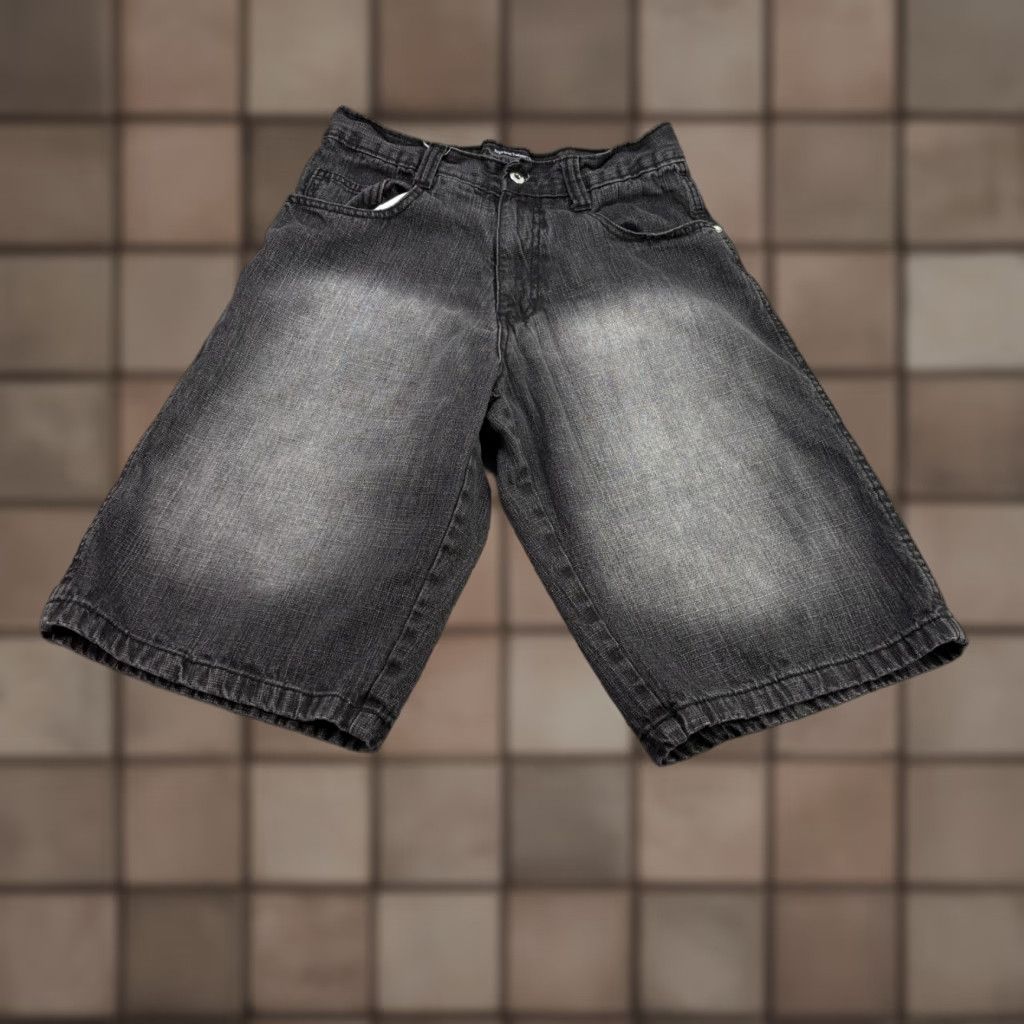 SOUTHPOLE buggy wide black denim w29