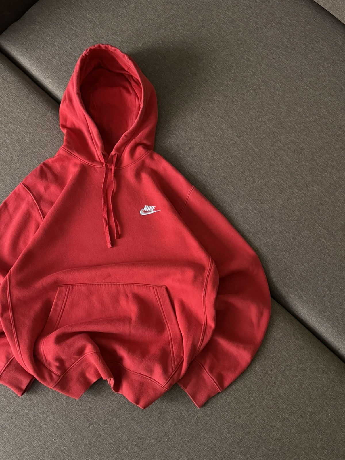Nike × Vintage Nike basic oversized Y2K Vintage style hoodie Size US S / EU 44-46 / 1 - 6 Thumbnail
