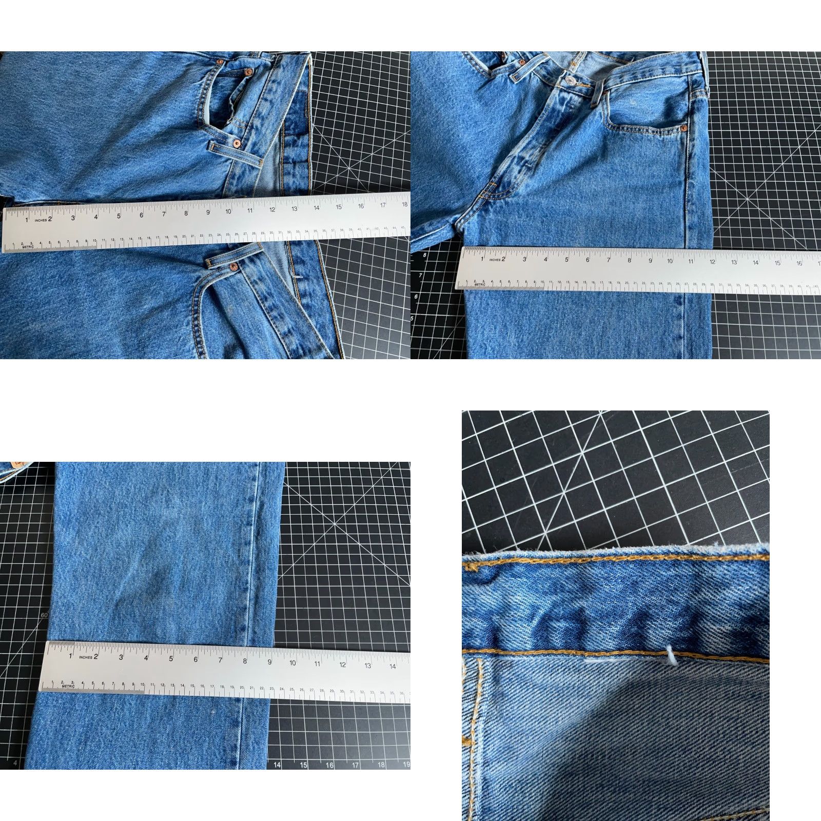 Levi's Levi's 501 Jeans Men's 32 x 29.5 Blue Denim Cotton Button Fly Straight Leg 5-Pocket Vintage Yes Regular Brand Levi's 501 Series Size 32 Country Haiti Size US 32 / EU 48 - 8 Thumbnail