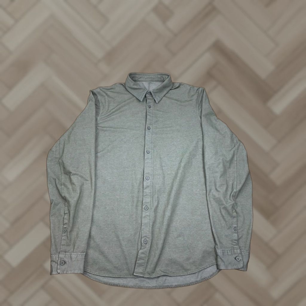 Lululemon Lululemon Men's Button-Up Long Sleeve M Green Casual Shirt Size US M / EU 48-50 / 2 - 1 Thumbnail