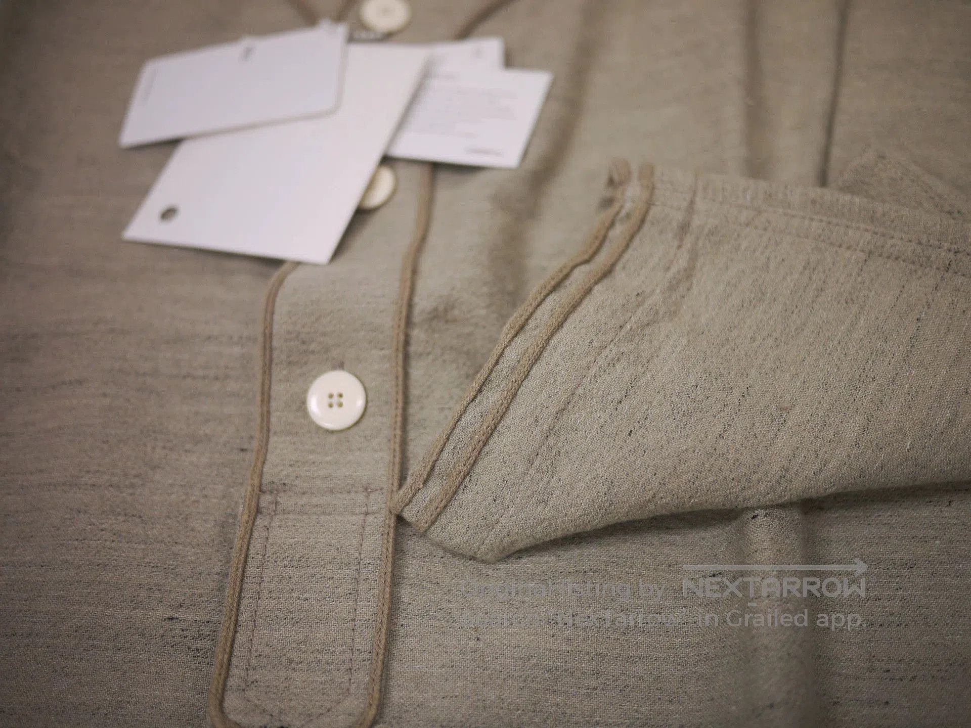 Visvim Gray Long Sleeve Button-Up Shirt Size M. Size US M / EU 48-50 / 2 - 5 Thumbnail