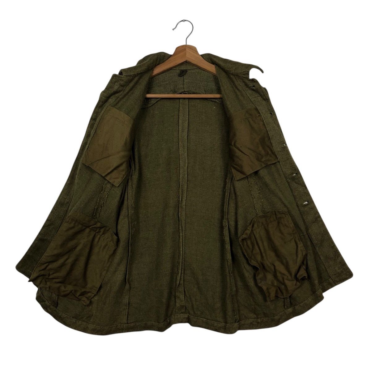 Vintage 📌Vintage Chore Worker Military Jacket US Navy Army Size US M / EU 48-50 / 2 - 14 Thumbnail