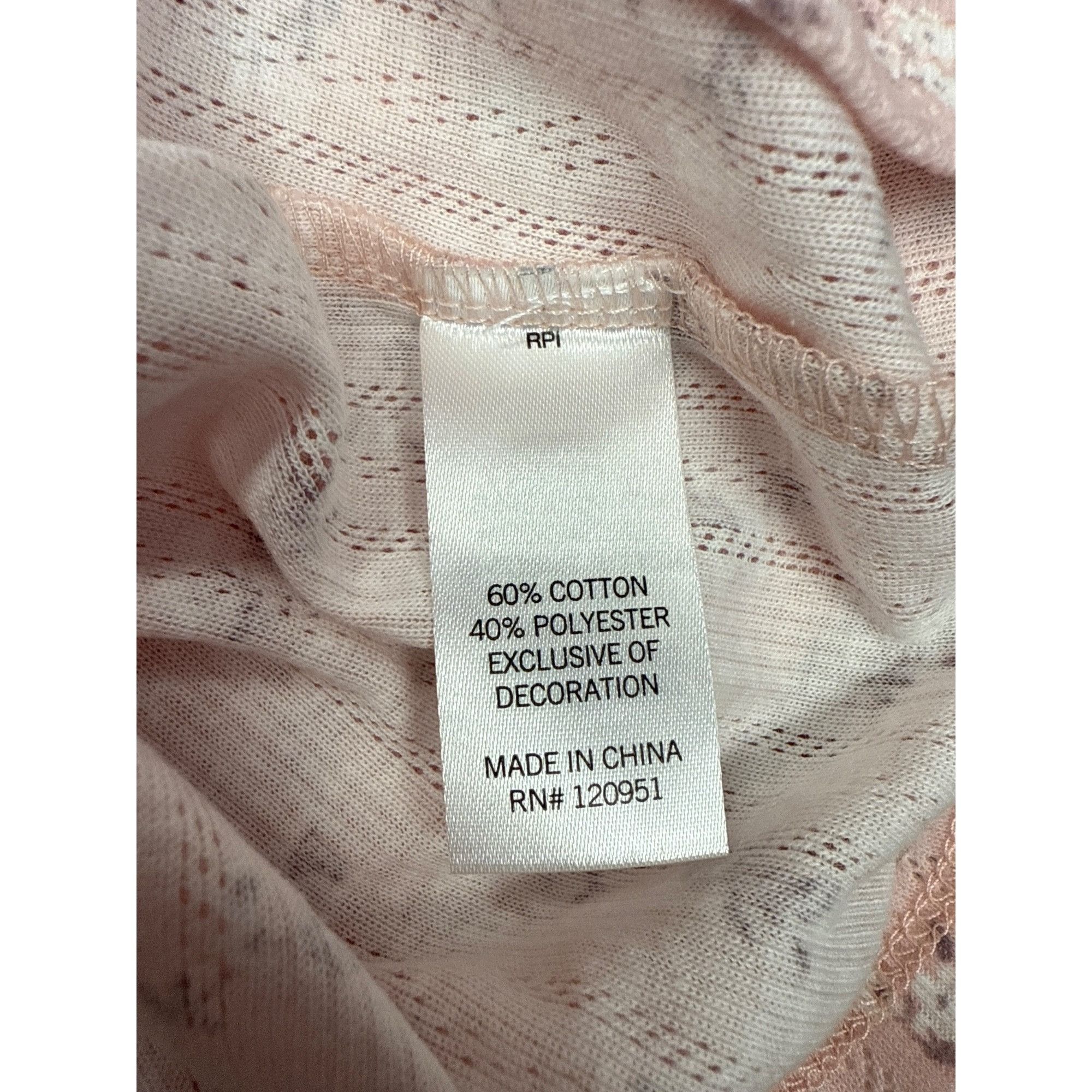 Other So Pink Floral Print Cropped V-Neck Tee Size L Size L / US 10 / IT 46 - 4 Thumbnail