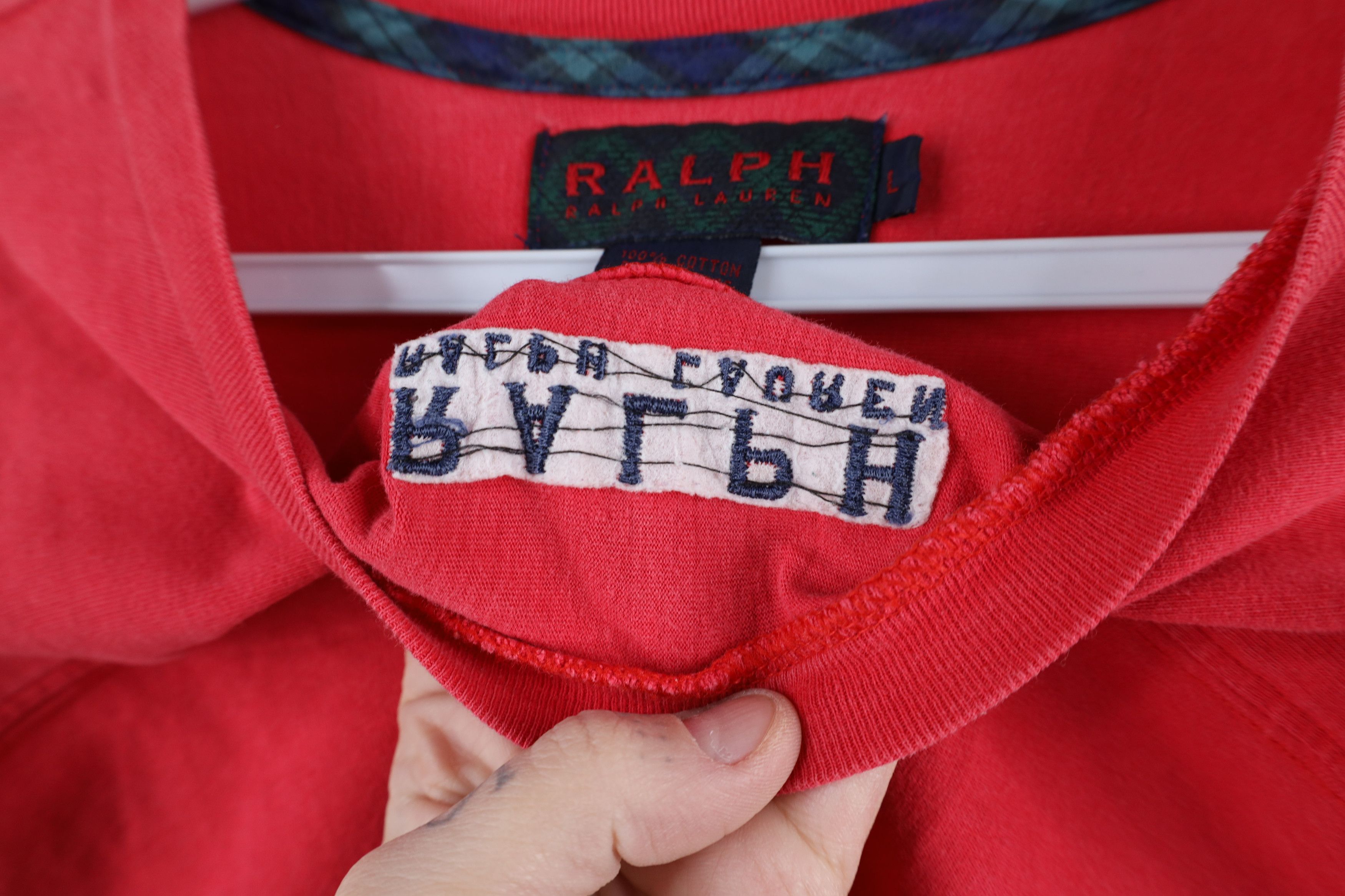 Ralph Lauren × Vintage Vintage 90s Ralph Lauren Spell Out Night Gown Sleep T-Shirt Size L / US 10 / IT 46 - 6 Thumbnail