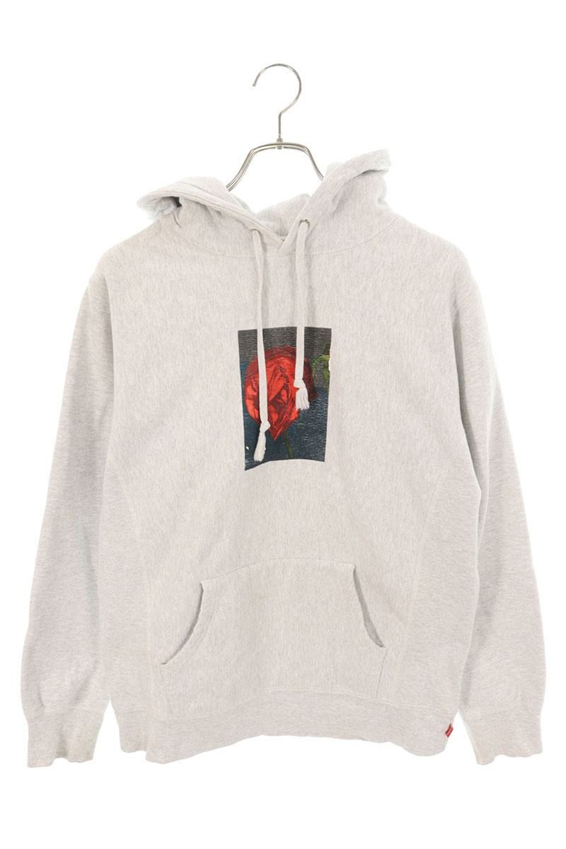 Supreme Supreme 16AW Araki Rose Hooded Sweatshirt Gray Size M 