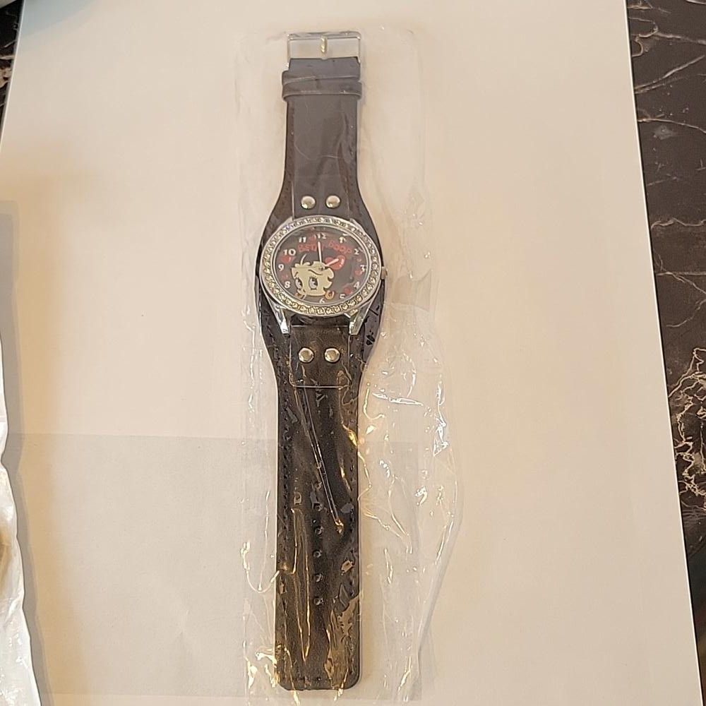 Other King betty boop w/ diamond color style Stones watch black Size ONE SIZE - 3 Thumbnail