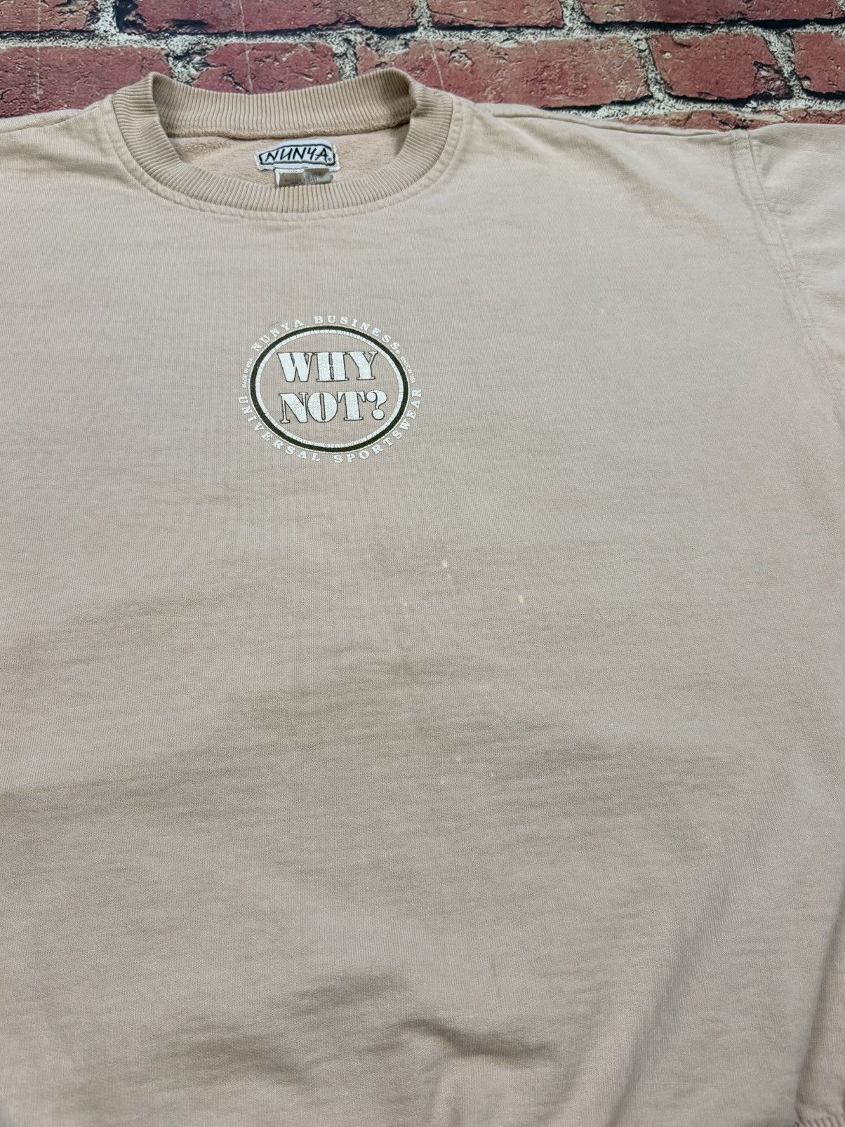 Other Vintage 90s NUNYA BUSINESS Crewneck Sweatshirt 90s Why Not? Size US M / EU 48-50 / 2 - 11 Thumbnail