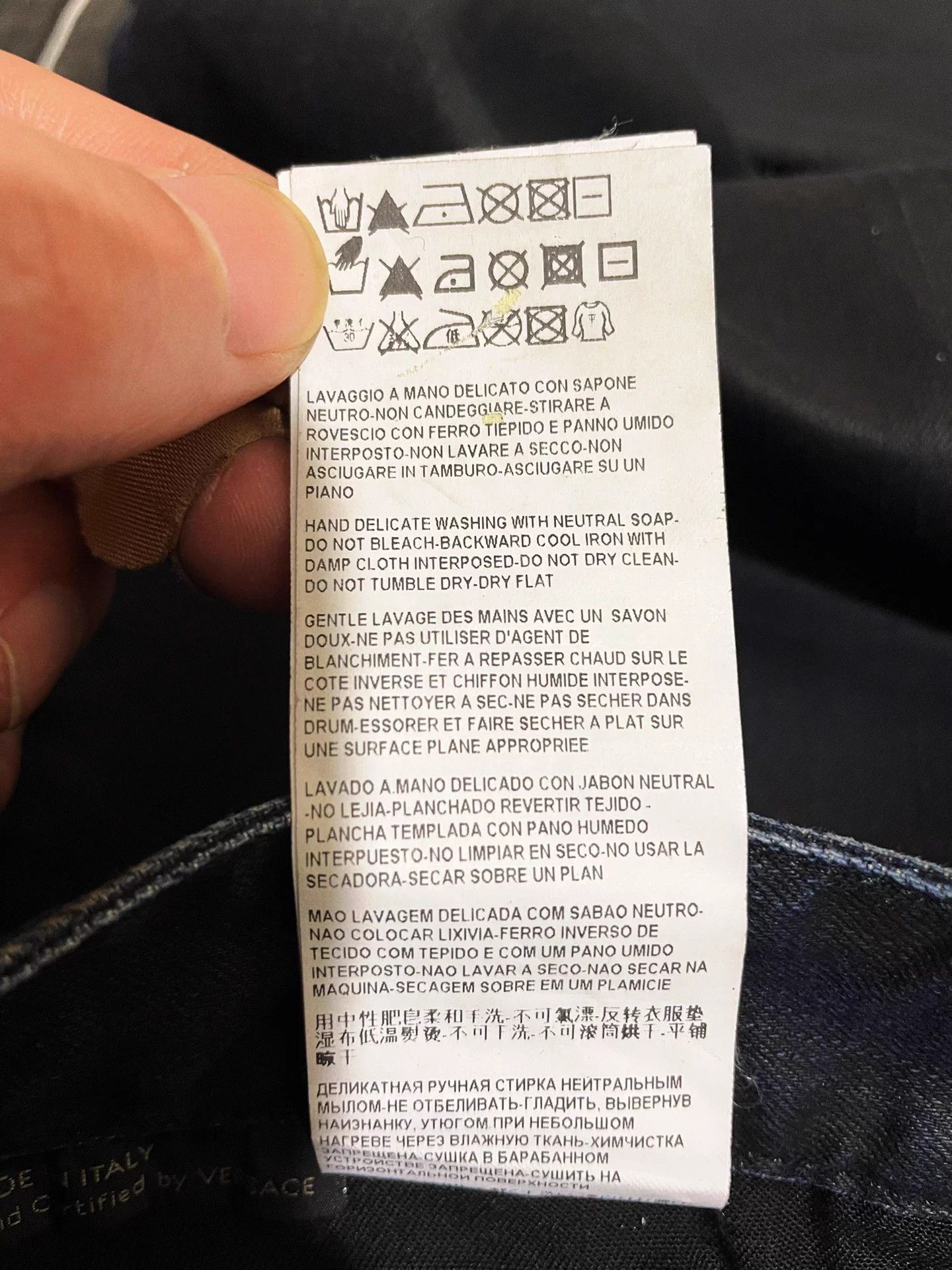 Versace Versace Main Line Men's Denim Pants 34 Size US 34 / EU 50 - 9 Thumbnail