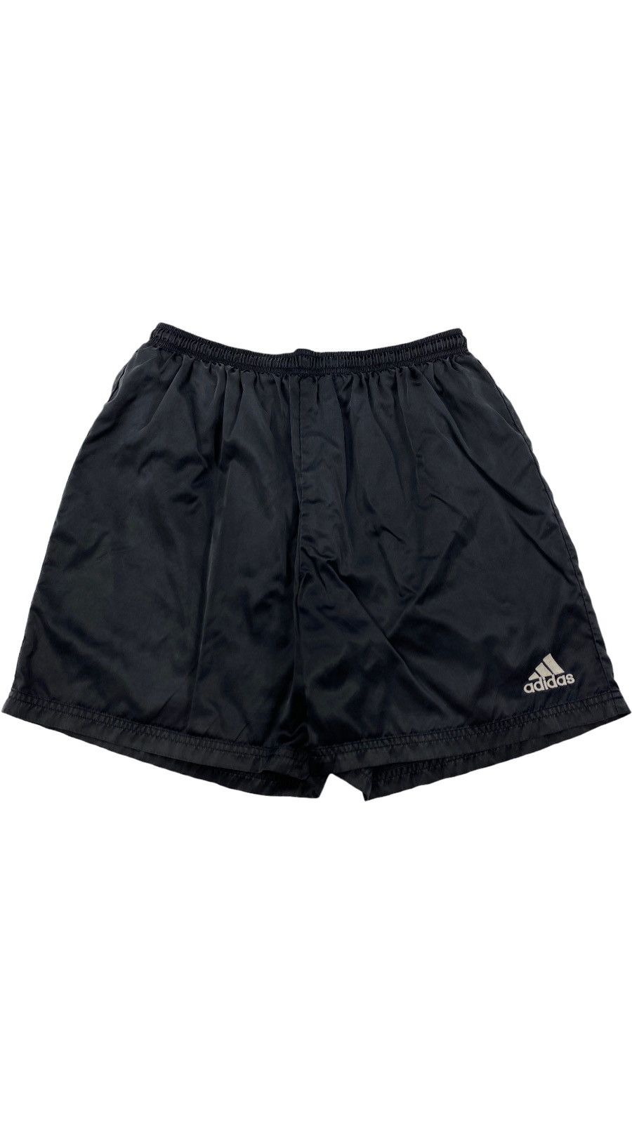 Adidas 🔥LASTDROP🔥 #5 Vintage Adidas Graphite Black Nylon Shorts Size US 34 / EU 50 - 1 Thumbnail
