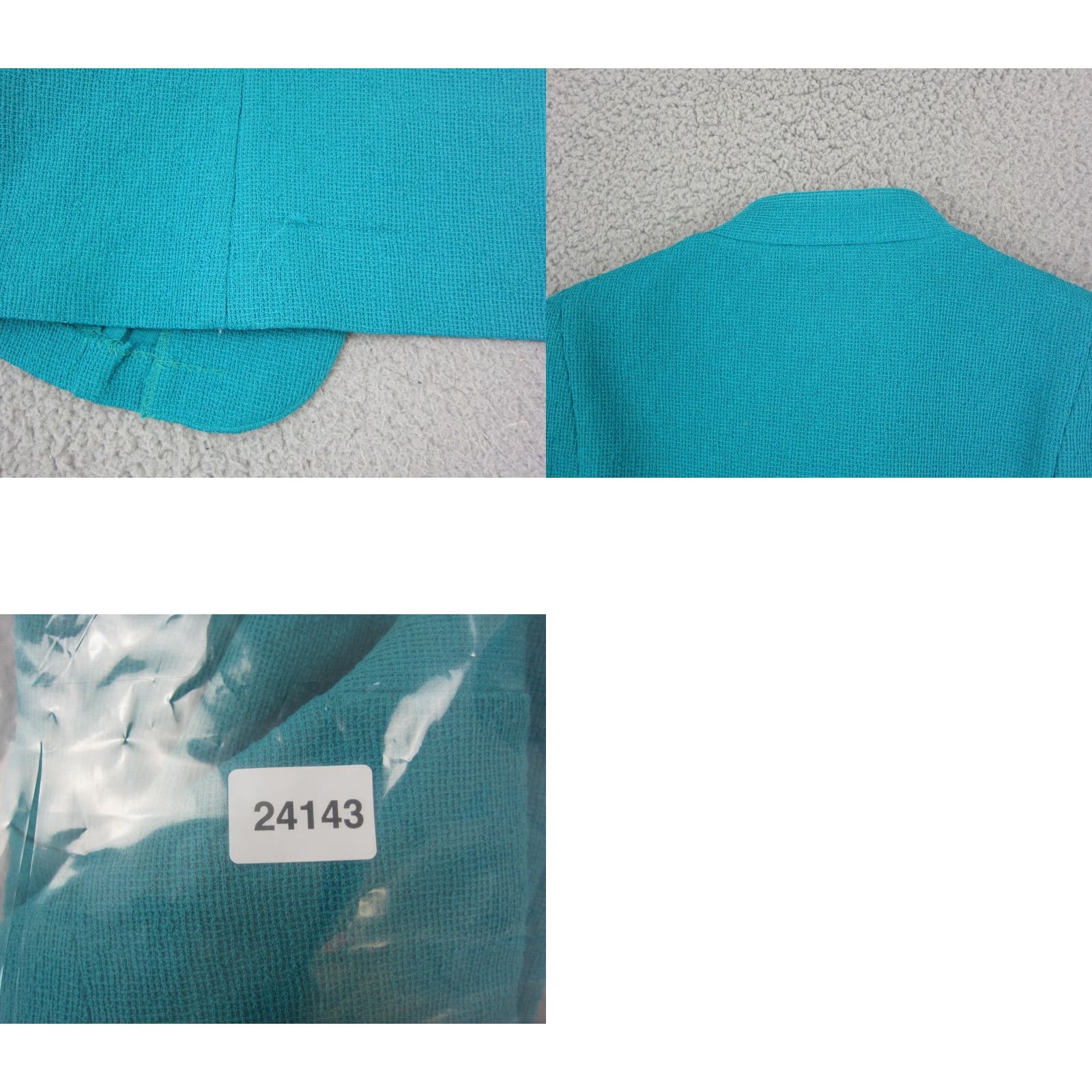 Vintage VINTAGE Marty Gutmacher Blazer Womens Petite Blue Open Cardigan Sweater 36 80s 90s Size XS / US 0-2 / IT 36-38 - 9 Thumbnail