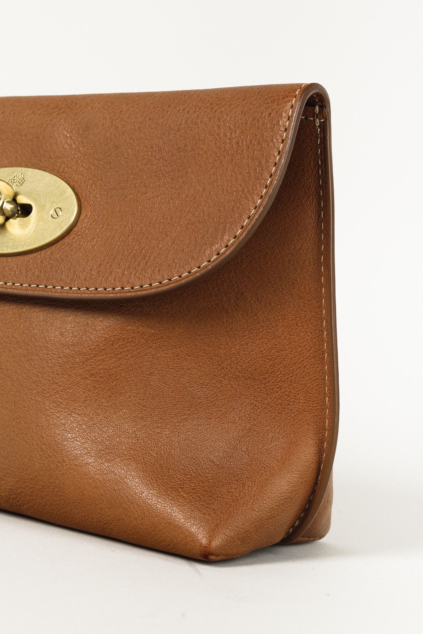 Mulberry Mulberry Darley Cosmetic Pouch Brown Oak Small Classic Grain Size ONE SIZE - 7 Thumbnail