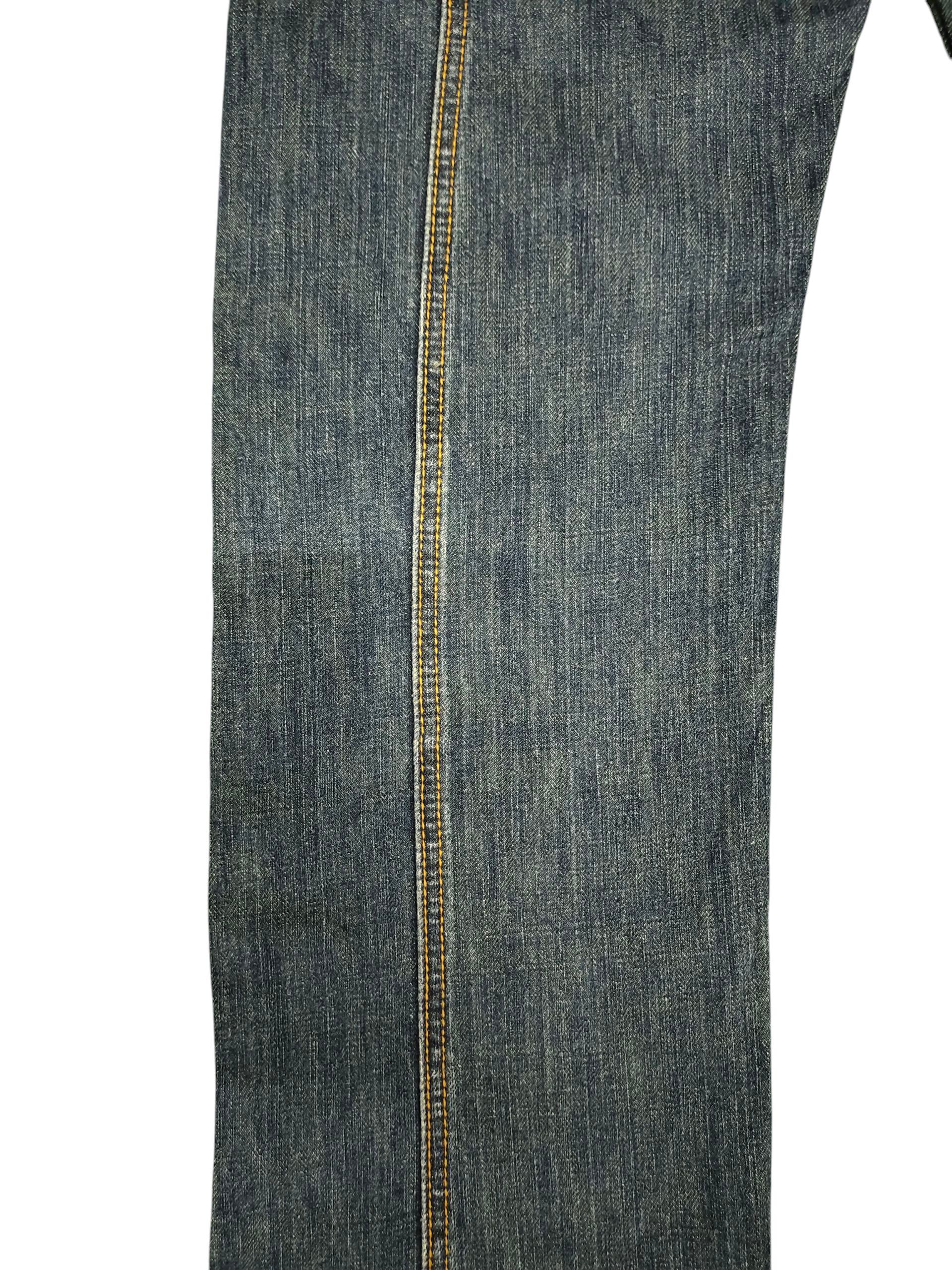Tribal Streetwear 2000s Tribal Streetwear Embroidered Logo Pocket Denim Jeans Size US 33 - 4 Thumbnail