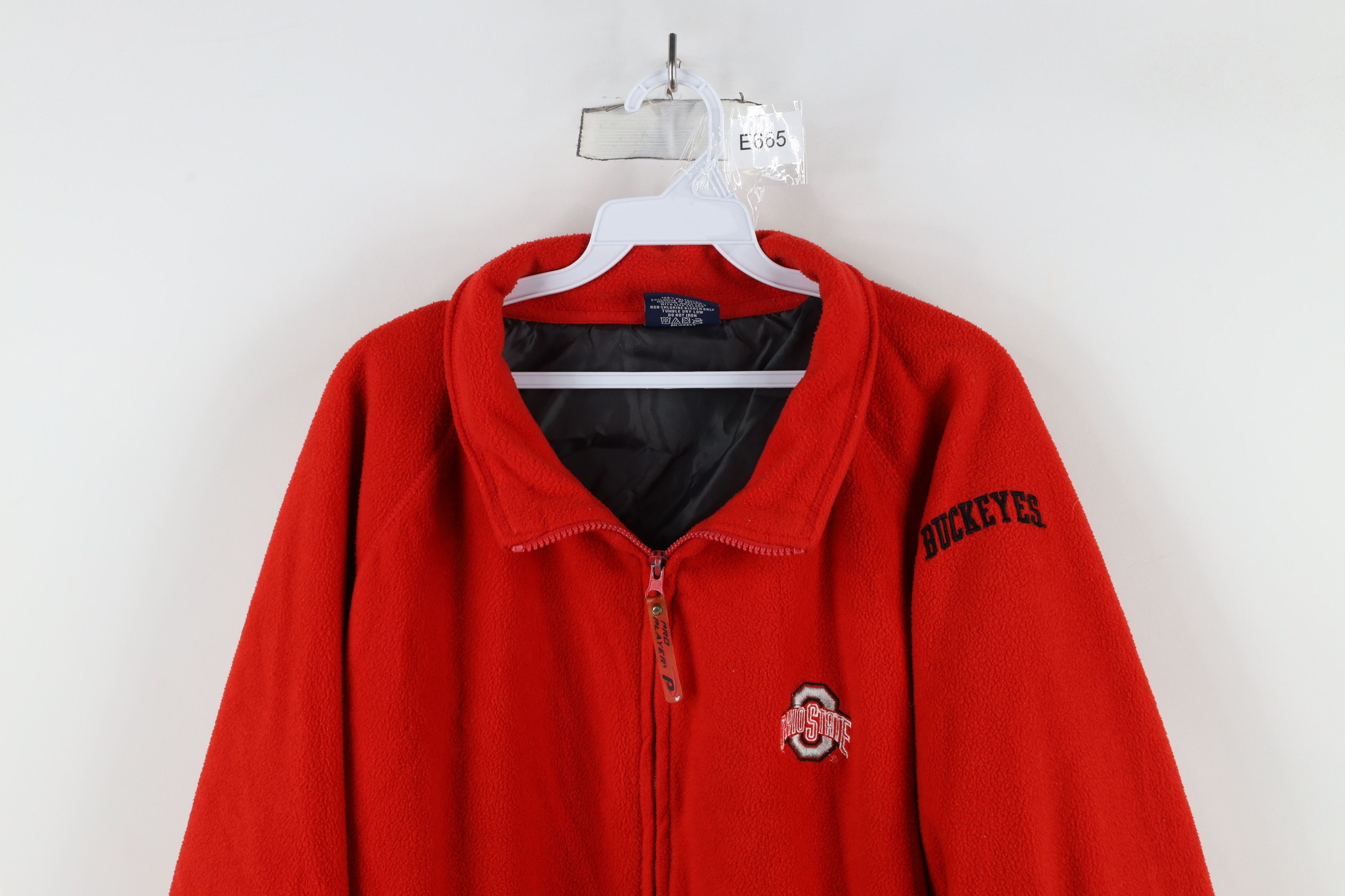 Vintage Vintage Ohio State University Lined Fleece Full Zip Jacket Size US XXL / EU 58 / 5 - 2 Thumbnail