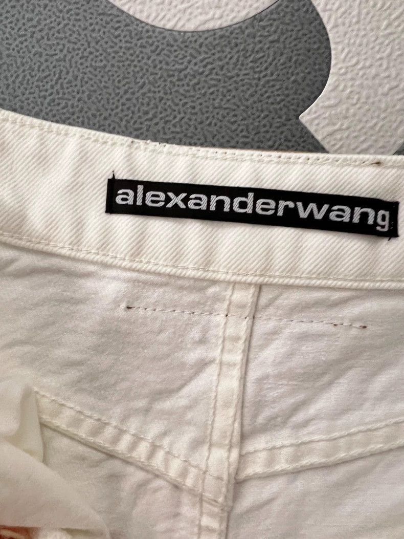 Alexander Wang Alexander Wang White Denim Shorts- Size 26" / US 2 / IT 38 - 2 Thumbnail