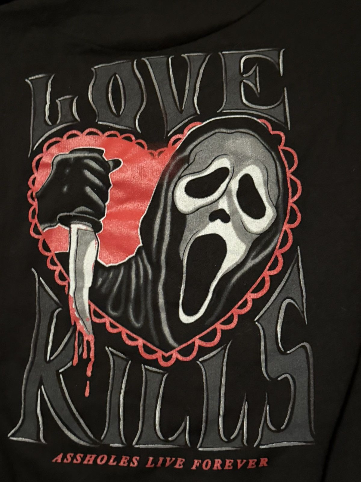 Other A*sholes Live Forever Scream Love Kills Hoodie size Medium Size US M / EU 48-50 / 2 - 2 Thumbnail