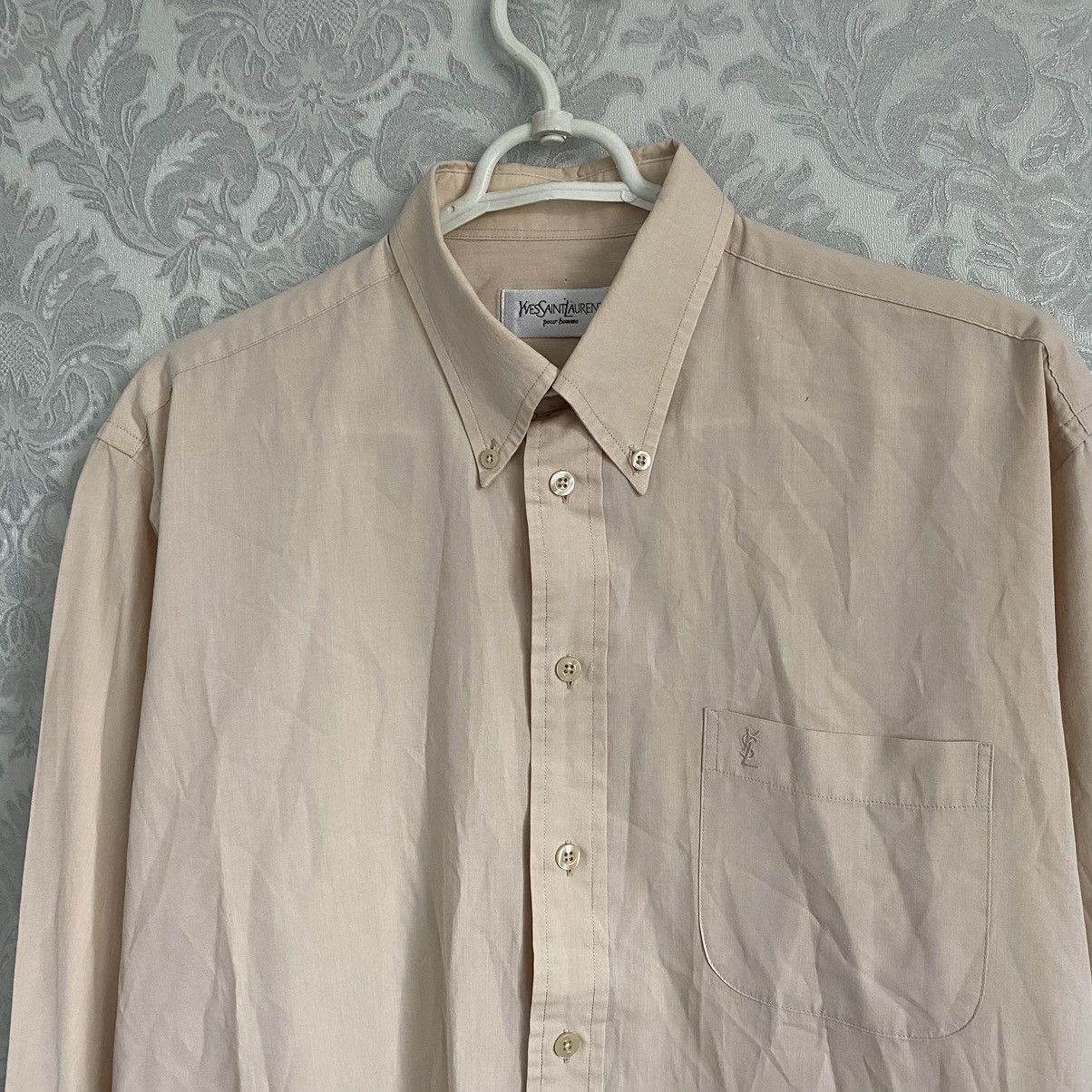 Yves Saint Laurent Vintage Yves Saint Laurent Shirt Button Up Small Logo Size US M / EU 48-50 / 2 - 2 Thumbnail