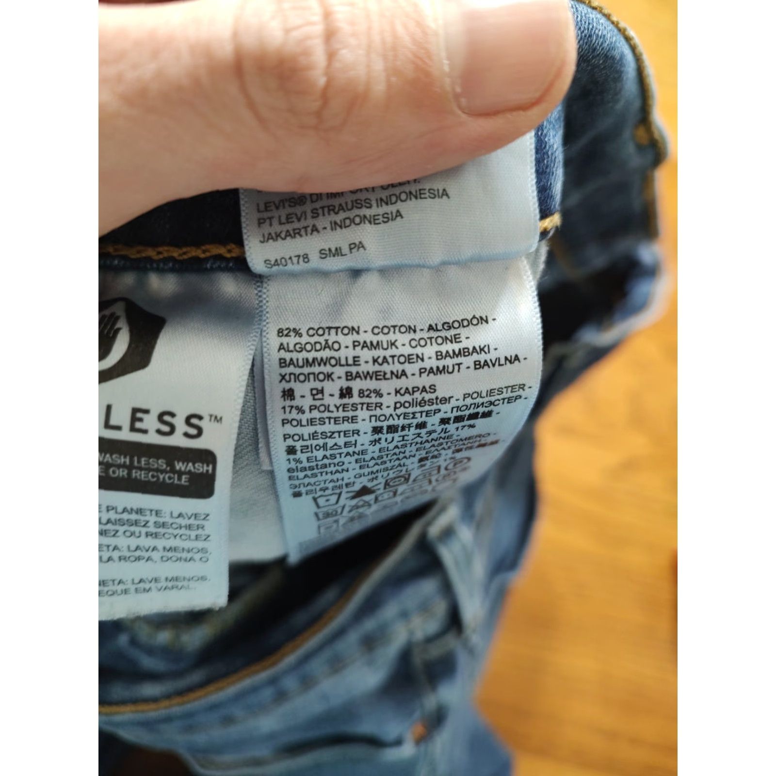 Levi's Levi's 511 Jeans Slim Straight Blue Medium Wash 38x30 Mens Regular 38in Zip 5-Pocket Denim Stretch Wrinkle-Resistant Size US 38 / EU 54 - 7 Thumbnail