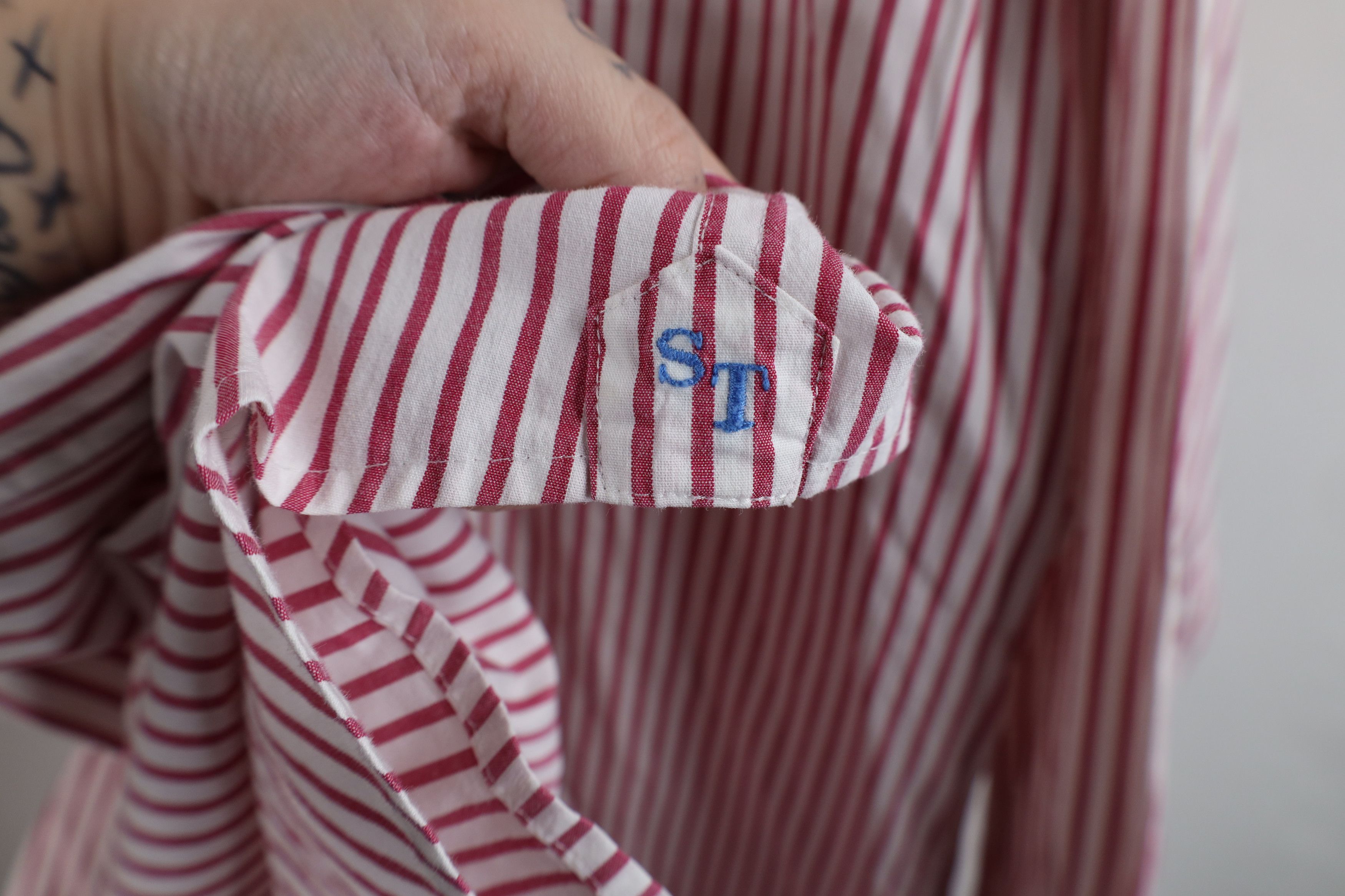 Southern Tide × Vintage Southern Tide Fish Logo Striped Oxford Button Down Shirt Size US L / EU 52-54 / 3 - 9 Thumbnail