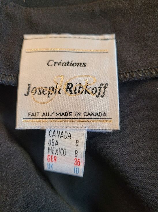 Joseph Ribkoff Joseph Ribkoff Vintage Gold Label Black Halter Jumpsuit - 8 Size 30" / US 8 / IT 44 - 5 Thumbnail
