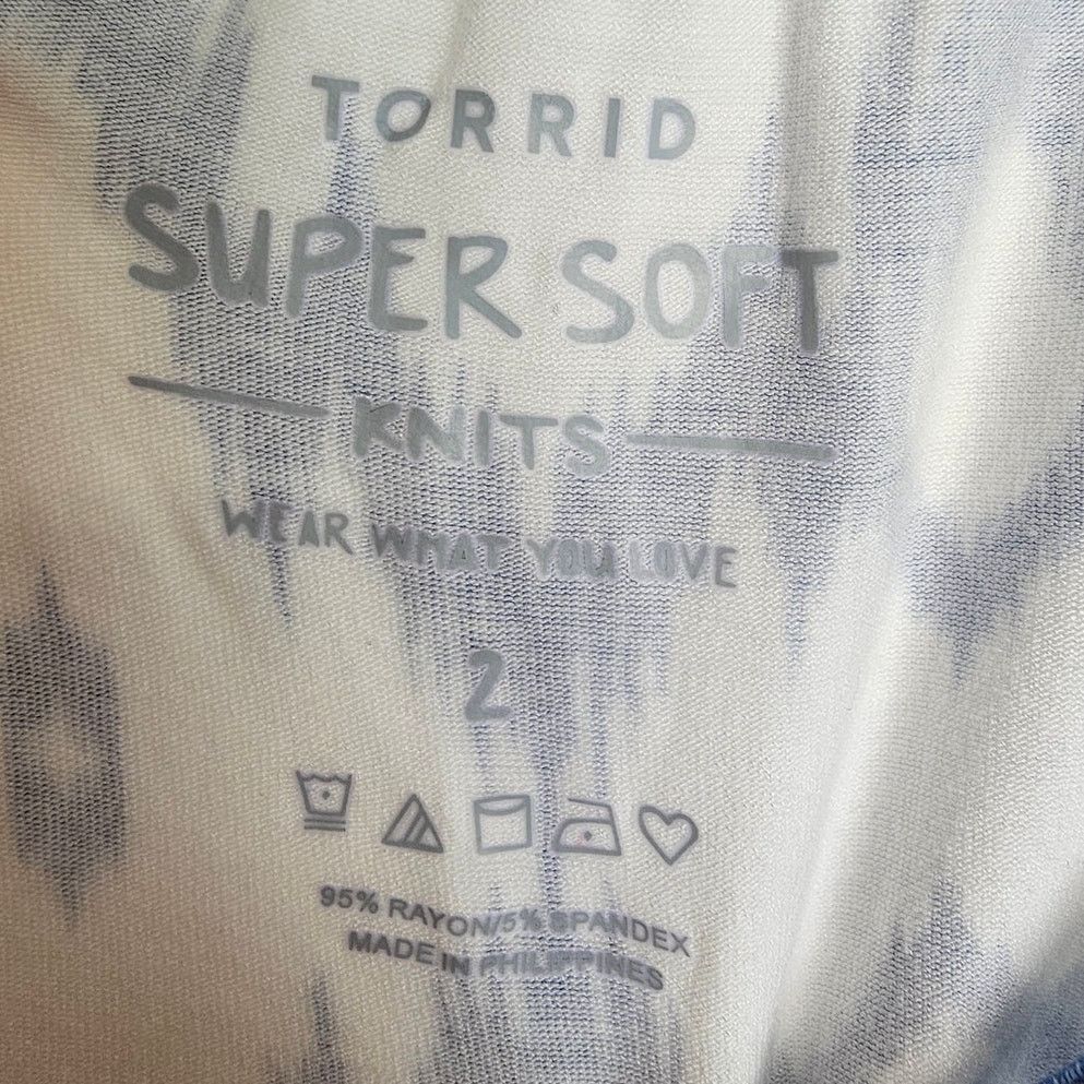 Torrid Torrid Super Soft Knits Tie Dye Halter Tank Plus 2X Stretch Size XXL / US 16-18 / IT 52-54 - 5 Thumbnail