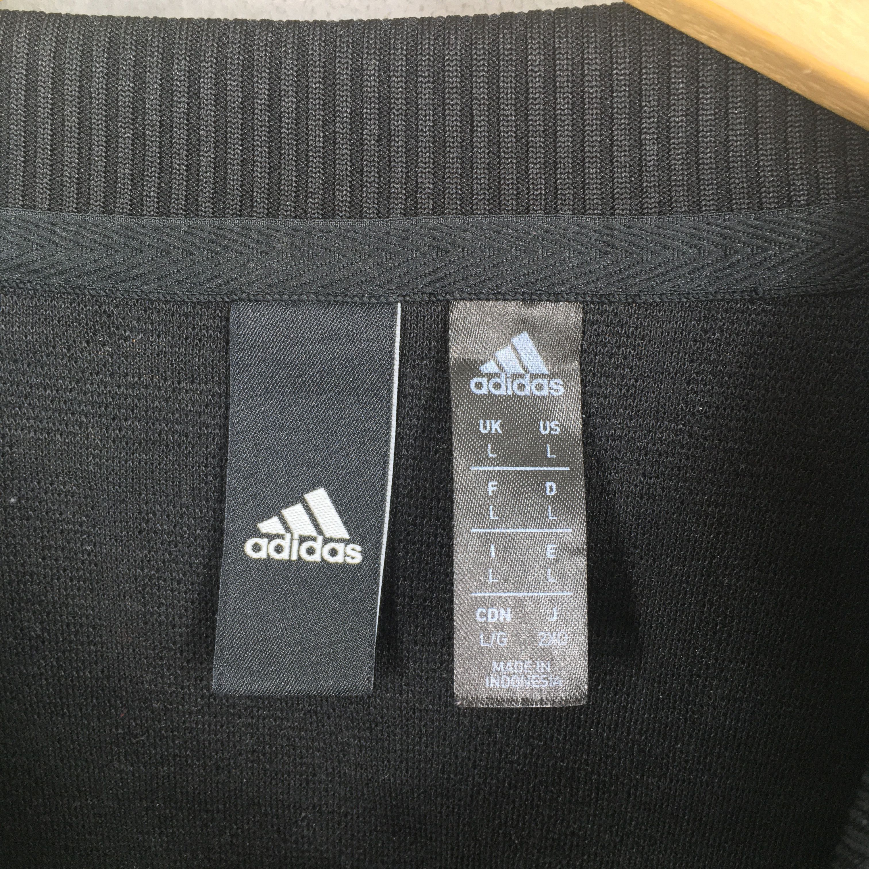 Adidas × Vintage Vintage Y2K Adidas Equipment Logo Black Sweater Large Size US L / EU 52-54 / 3 - 6 Thumbnail