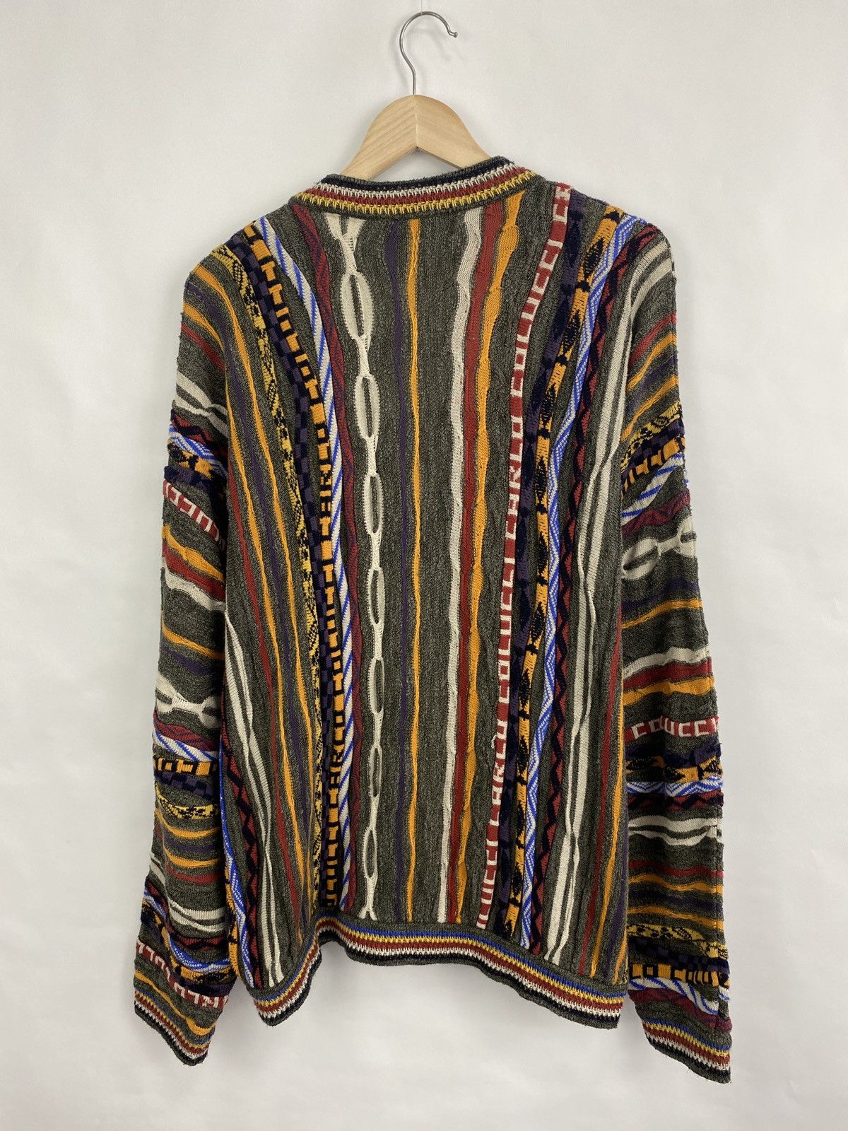 Carlo Colucci 🇺🇸 Vintage 90s Carlo Colucci Cardigan Coogi Style Sweater Size US XL / EU 56 / 4 - 11 Thumbnail