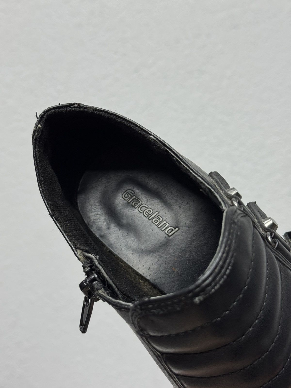 A.S.98 Vintage Leather Boots High Heel Y2k Avantgarde IfSixWasNine Size US 8 / IT 38 - 13 Thumbnail