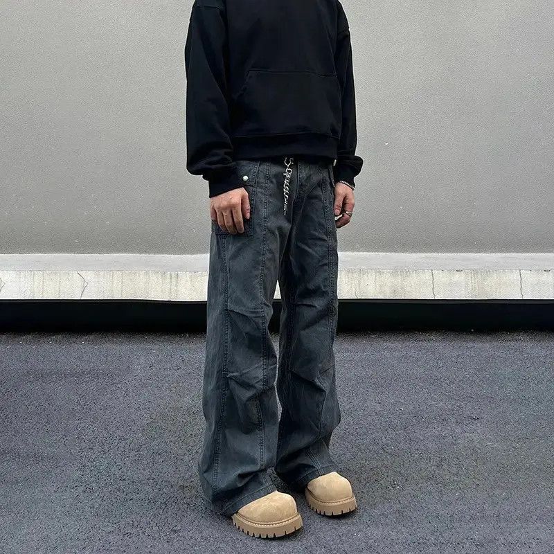 Japanese Brand Retro loose casual micro flared jeans Size US 32 / EU 48 - 5 Thumbnail