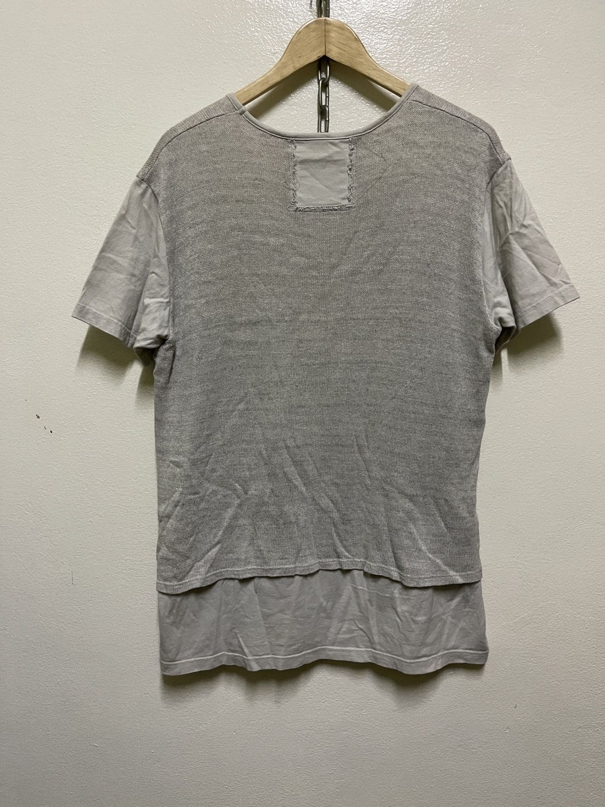 Japanese Brand Duret Sample Double Layer Knit T Shirt Size US L / EU 52-54 / 3 - 7 Thumbnail